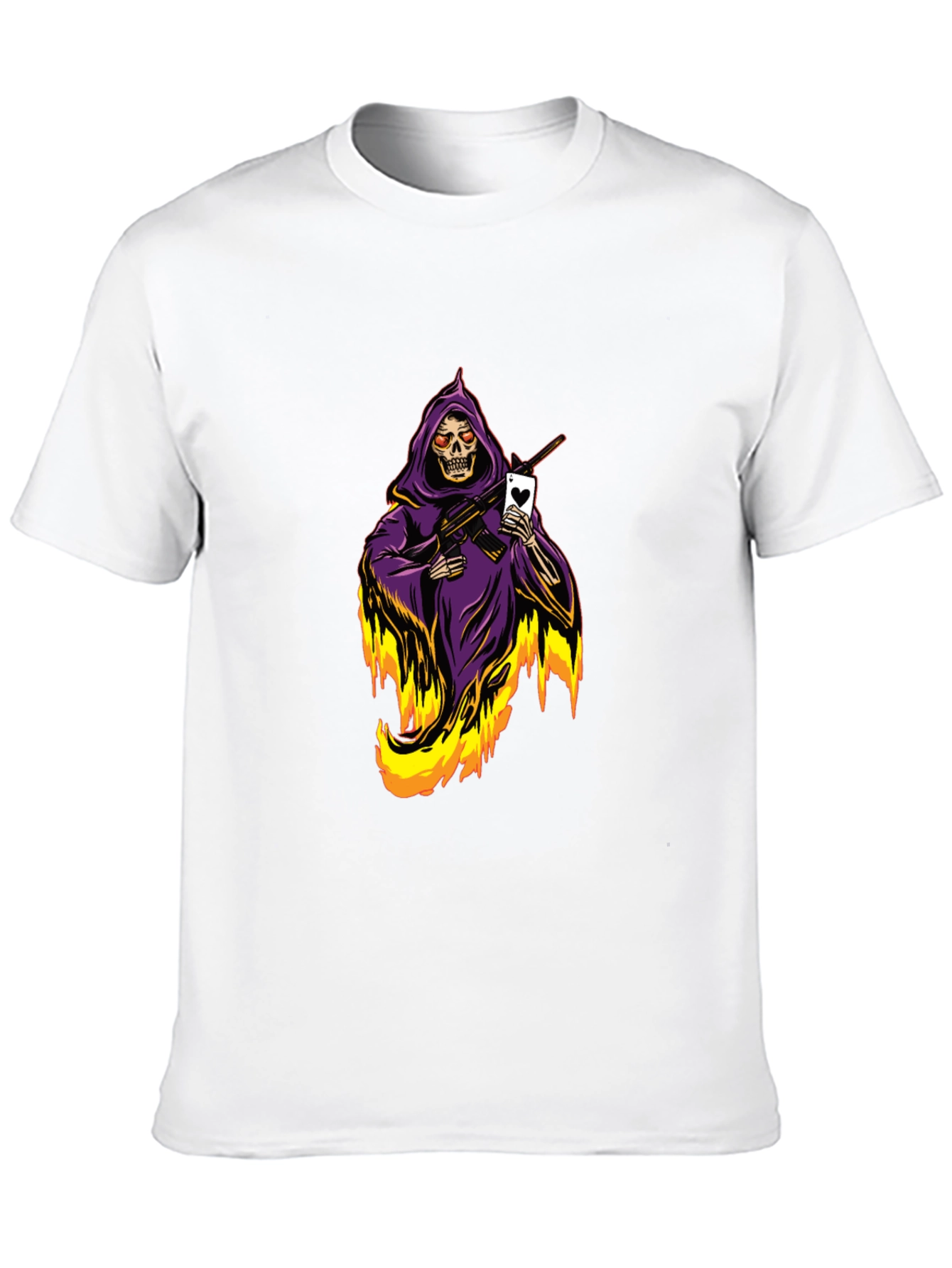 Grim Reaper T-Shirt - Ace of Hearts