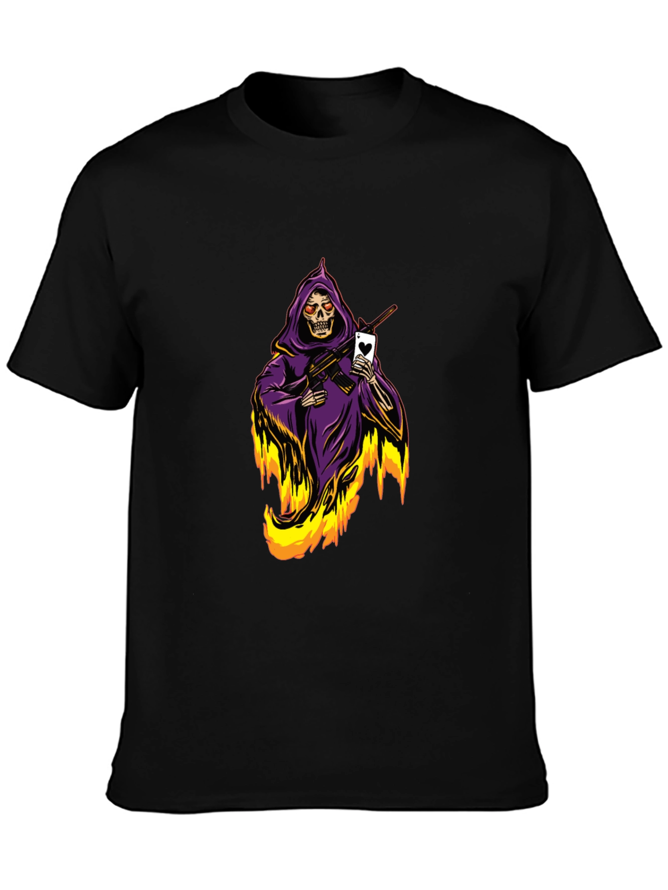 Grim Reaper T-Shirt - Ace of Hearts