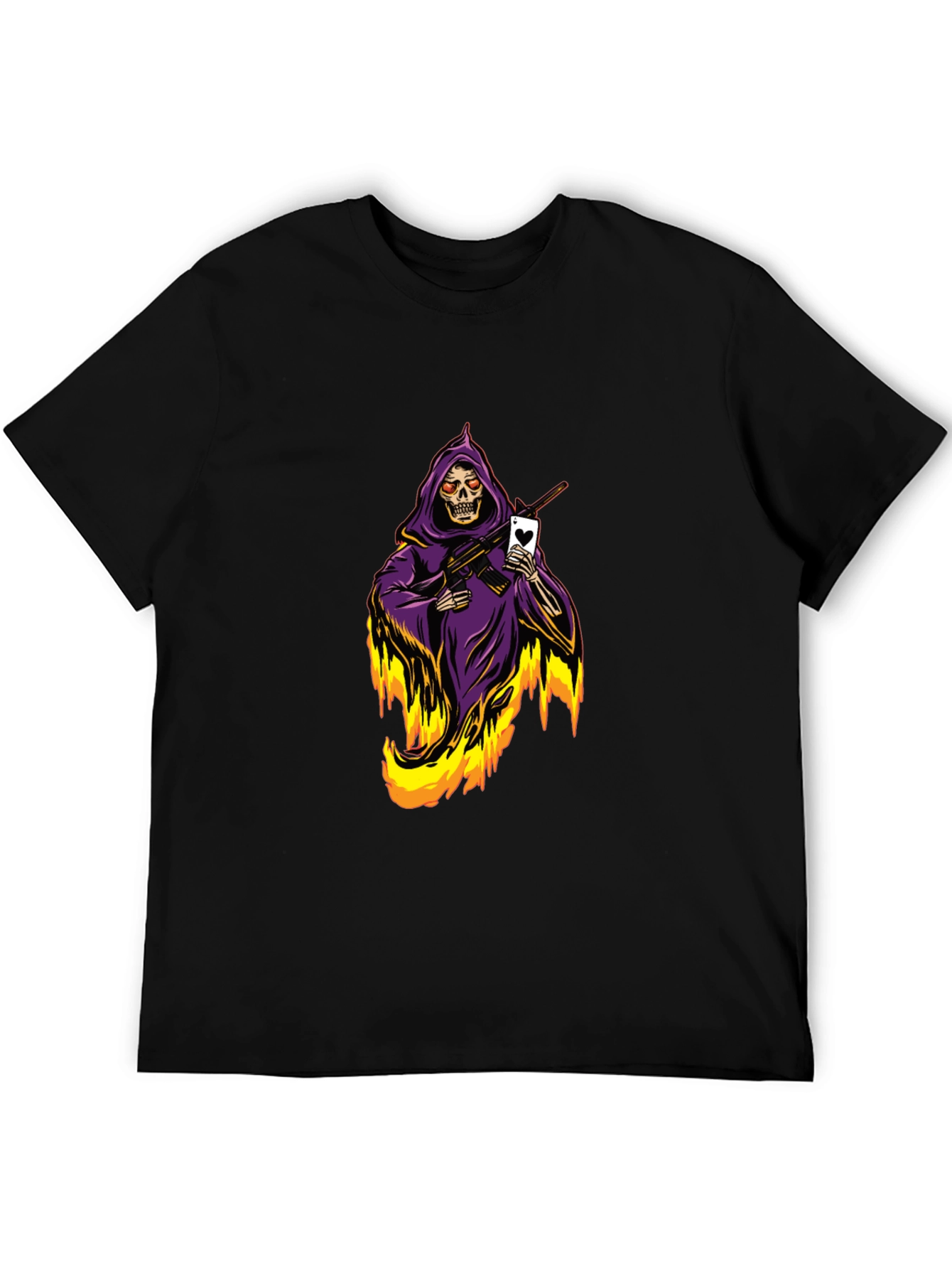 Grim Reaper T-Shirt - Ace of Hearts