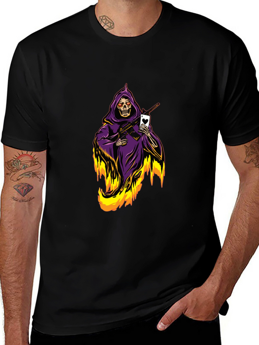 Grim Reaper T-Shirt - Ace of Hearts