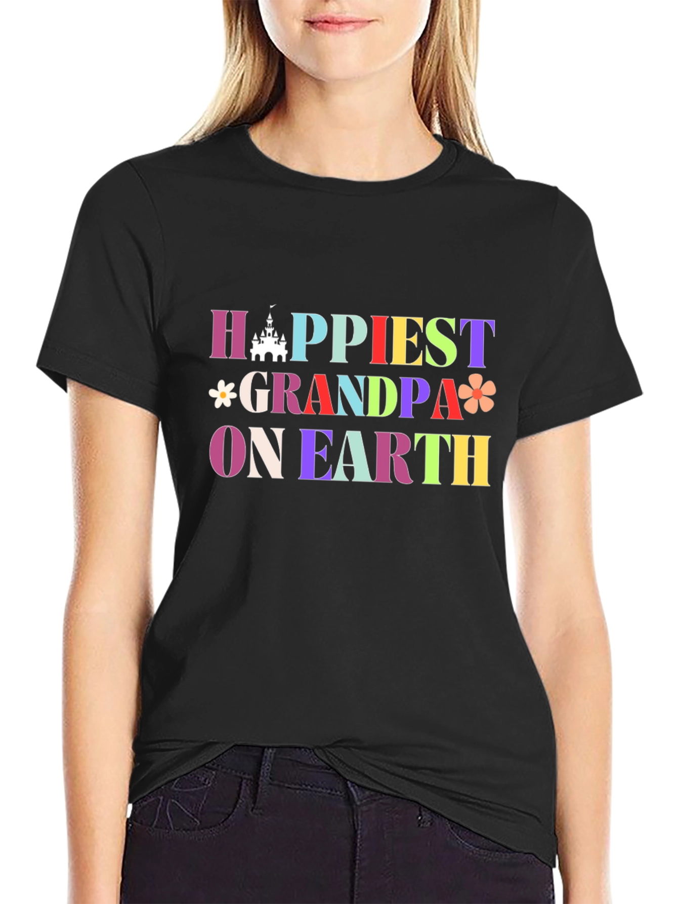 Happiest Grandpa on Earth Graphic T-Shirt
