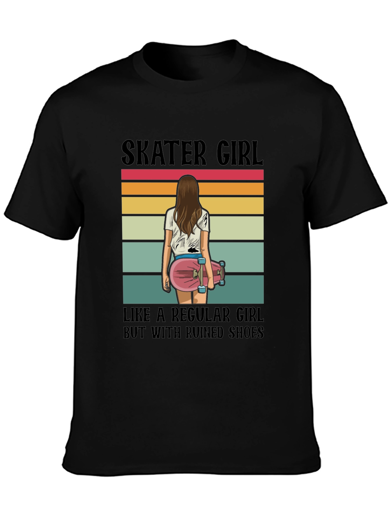 Skater Girl T-Shirt - Ruined Shoes Tee