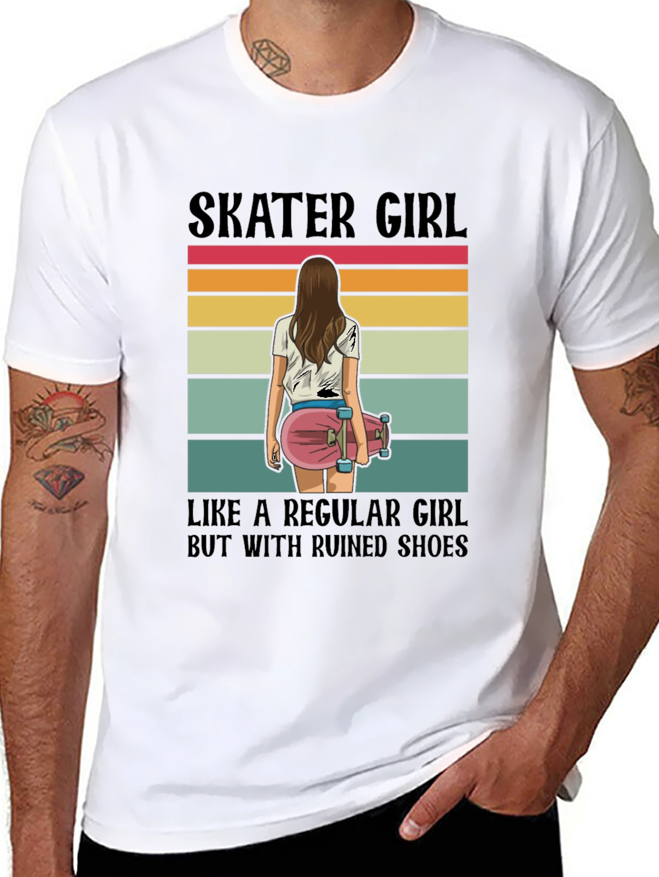 Skater Girl T-Shirt - Ruined Shoes Tee