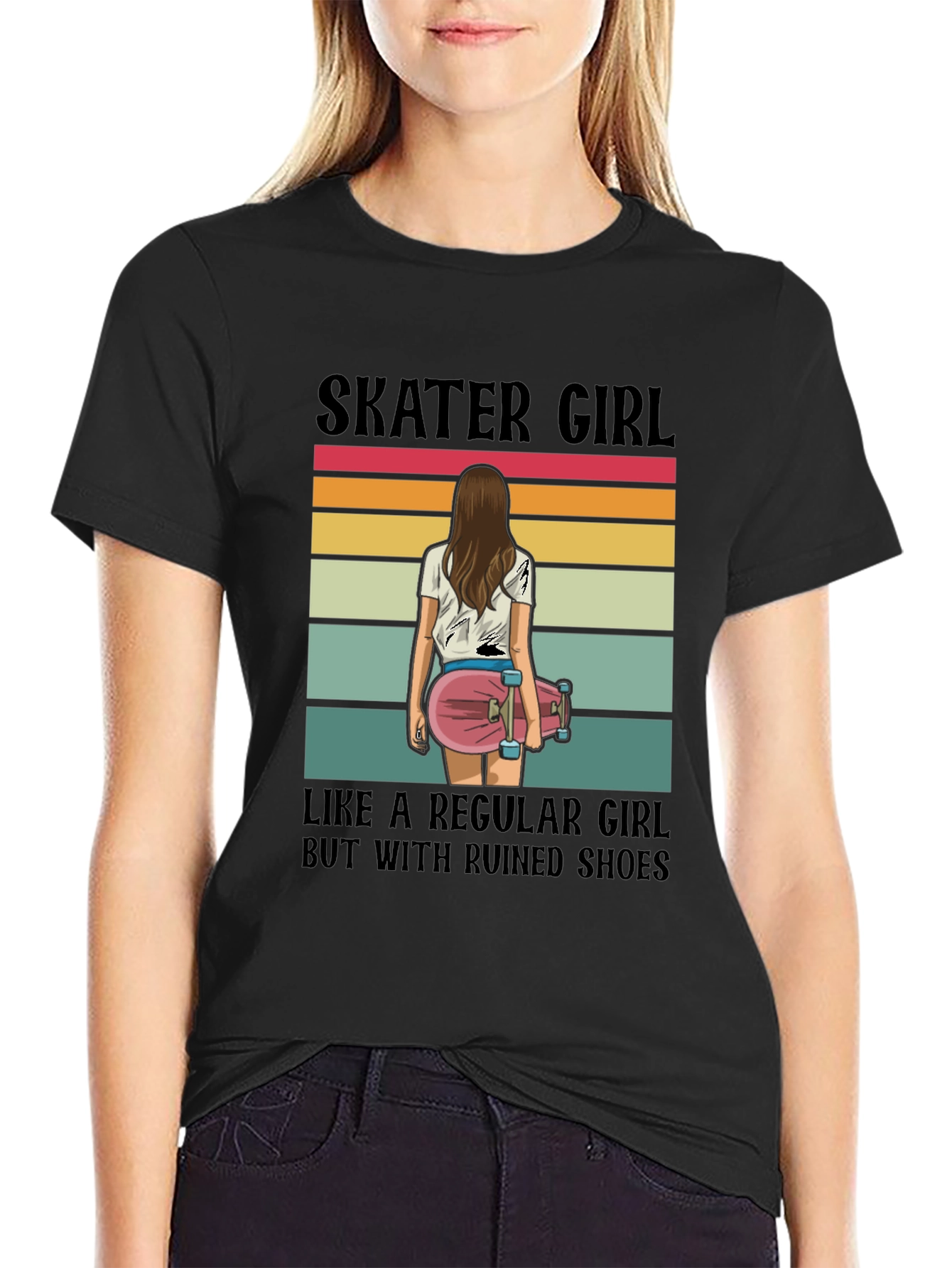 Skater Girl T-Shirt - Ruined Shoes Tee
