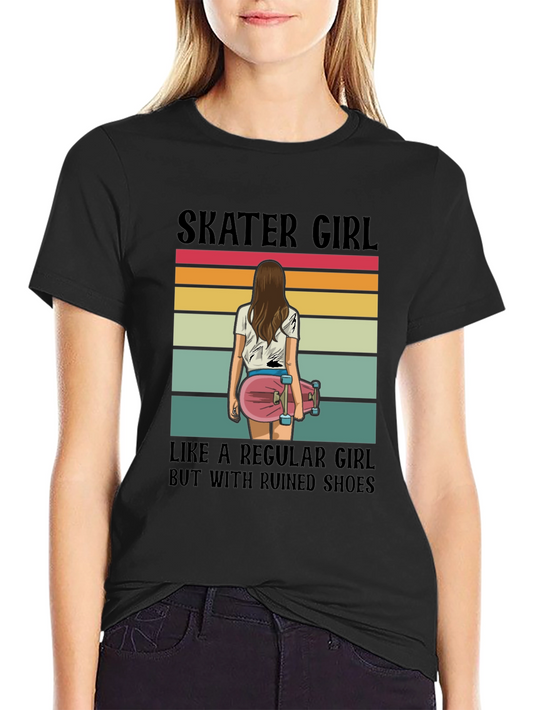 Skater Girl T-Shirt - Ruined Shoes Tee