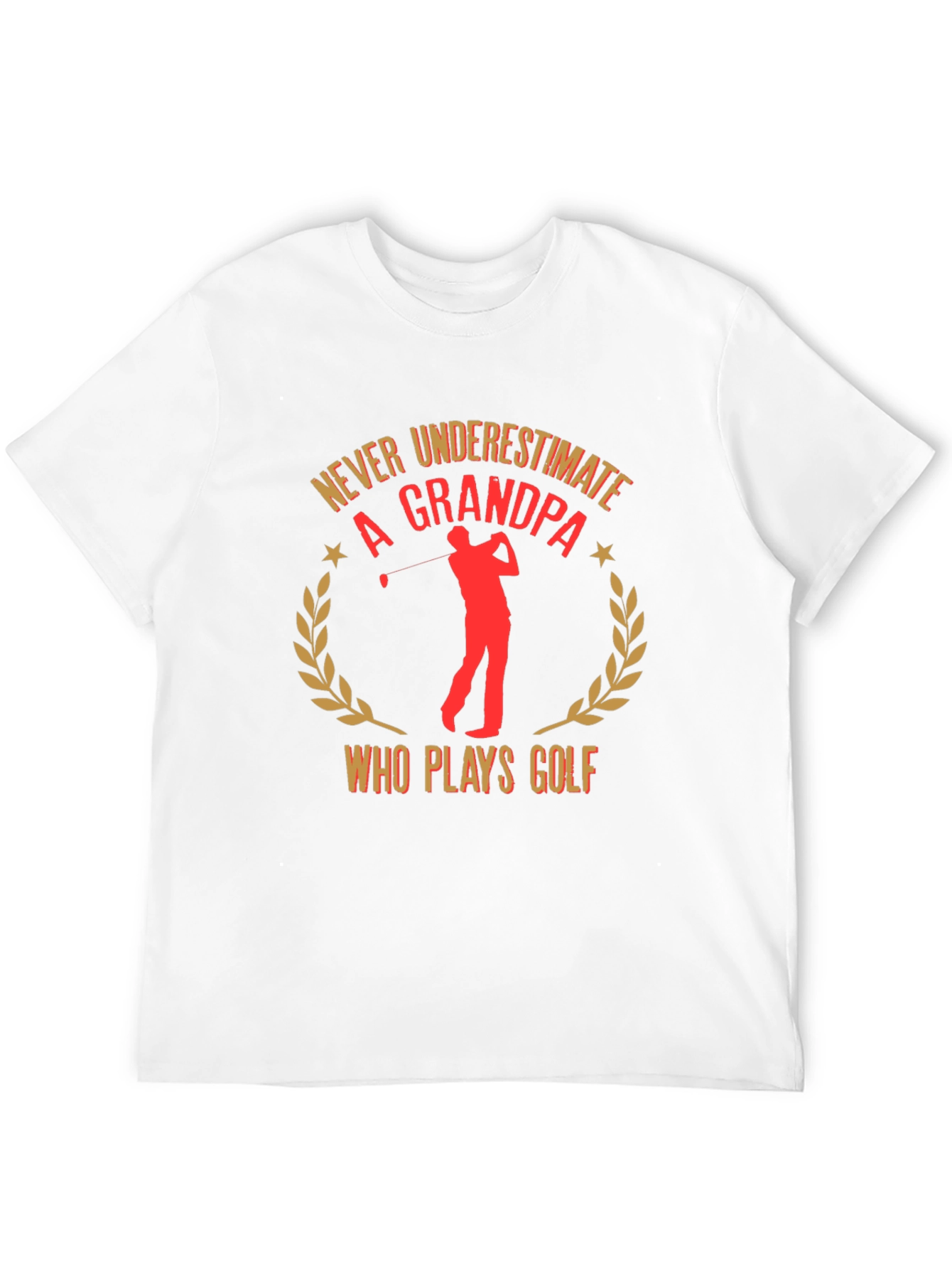 Never Underestimate a Grandpa Golf T-Shirt