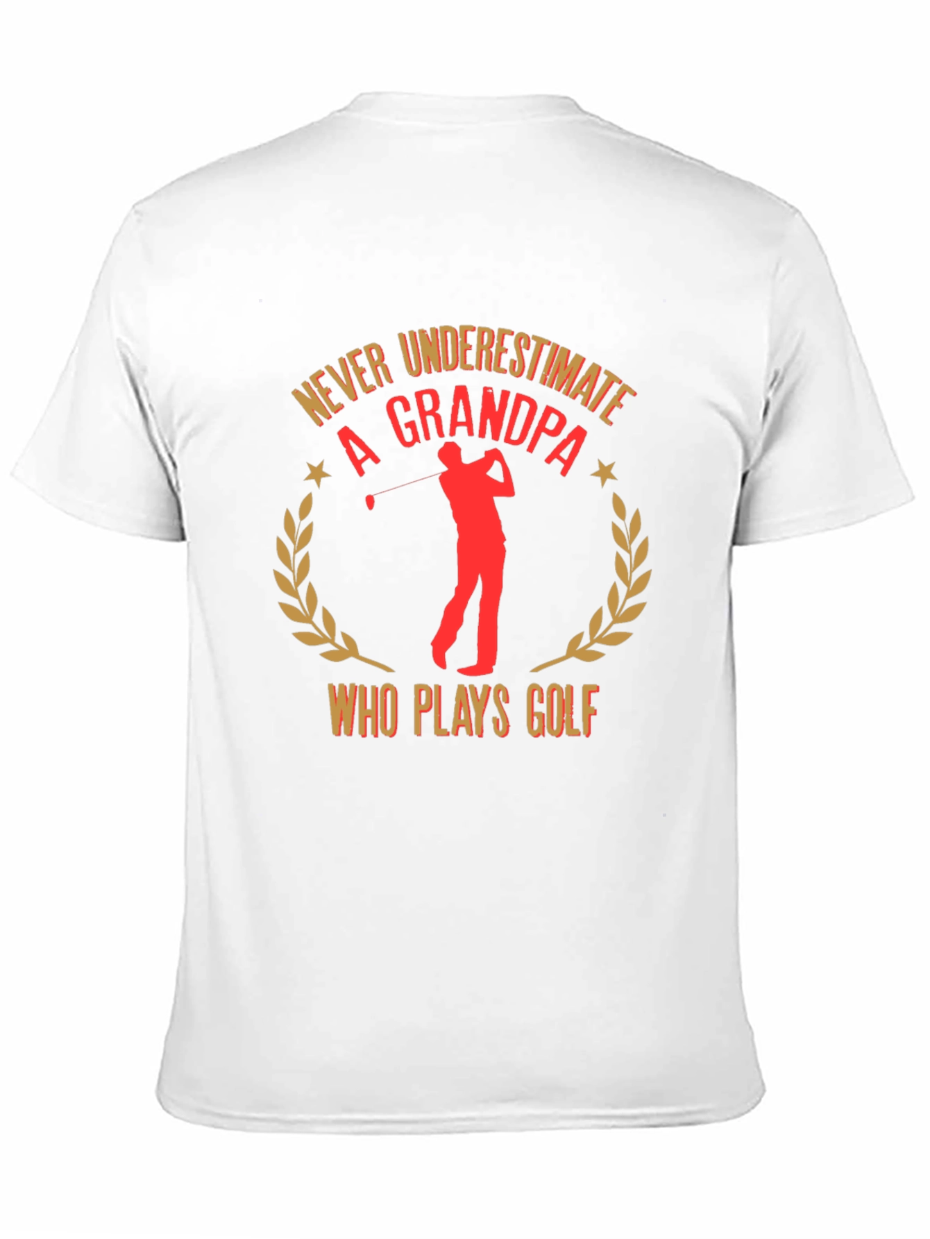 Never Underestimate a Grandpa Golf T-Shirt