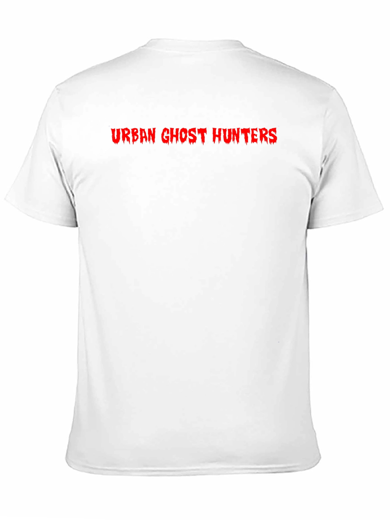 Urban Ghost Hunters Black T-Shirt - Red Graphic Print