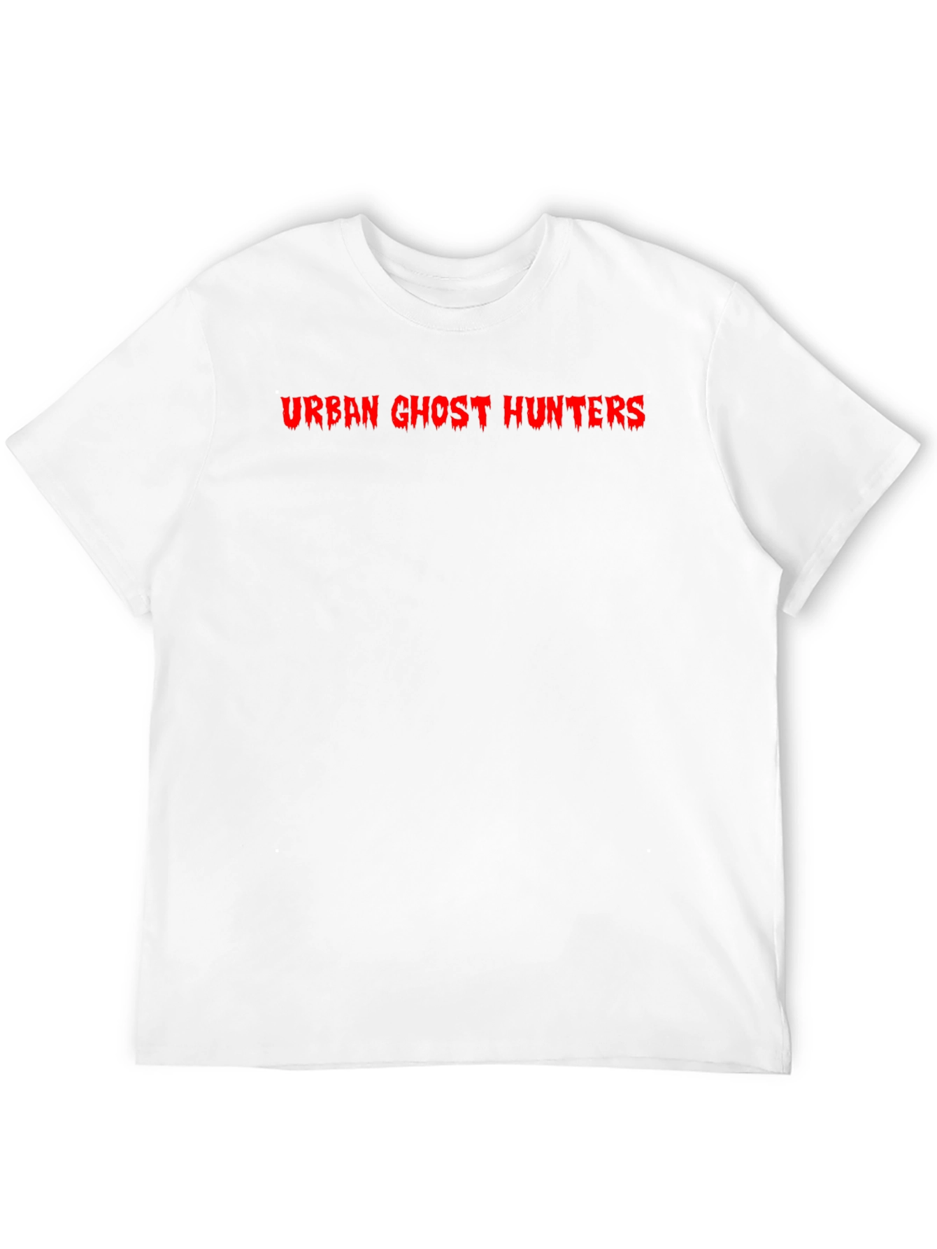 Urban Ghost Hunters Black T-Shirt - Red Graphic Print