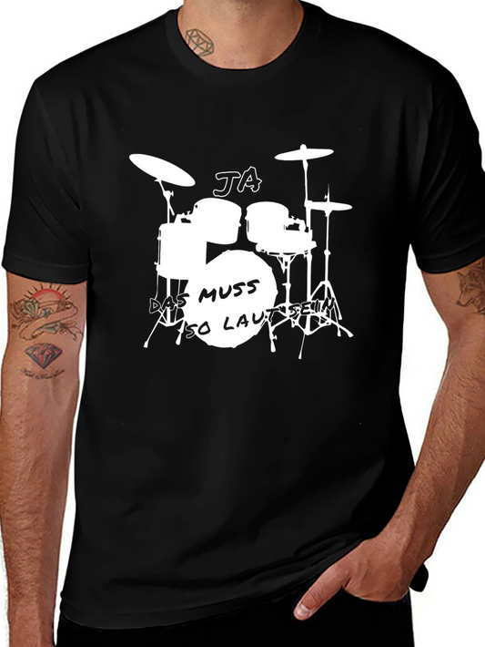 Musician Drum Kit T-Shirt - JA! DAS MUSS SO LAUT SEIN