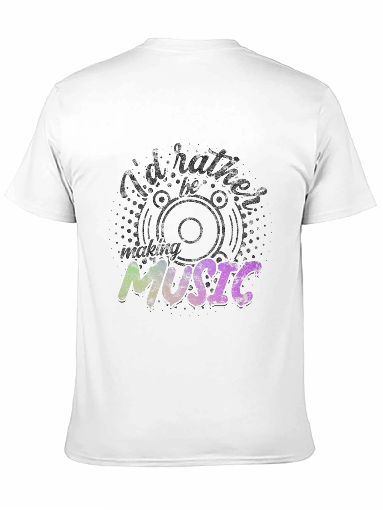 Id Rather Be Making Music Black T-Shirt