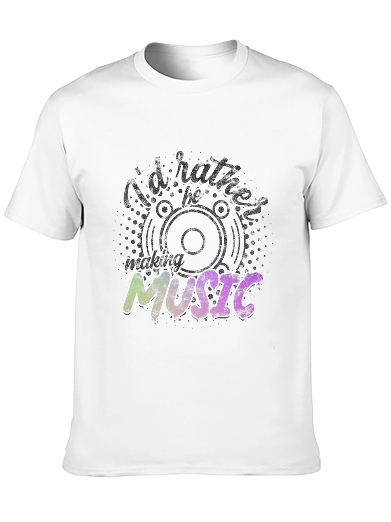 Id Rather Be Making Music Black T-Shirt