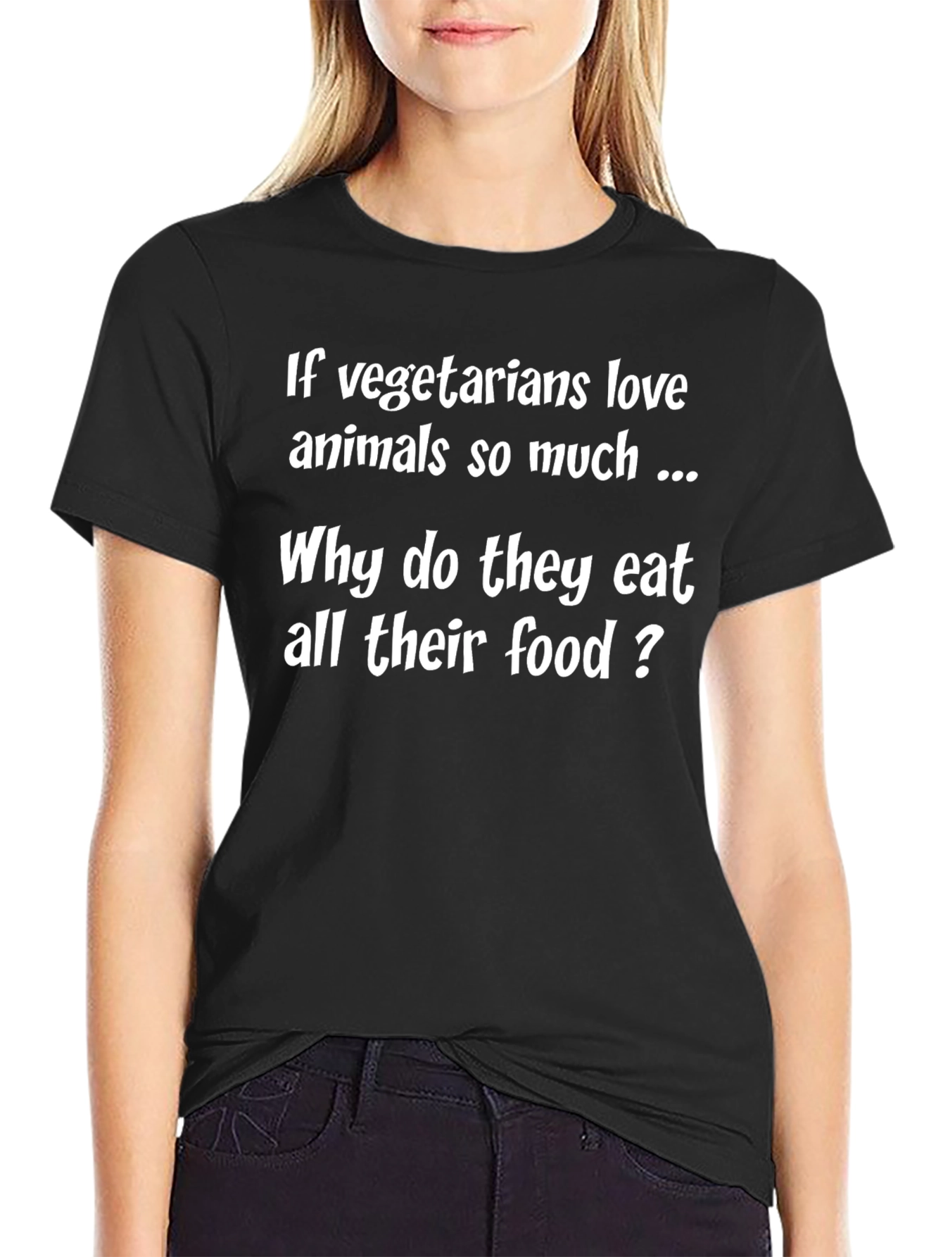 Vegetarian Humor Graphic T-Shirt