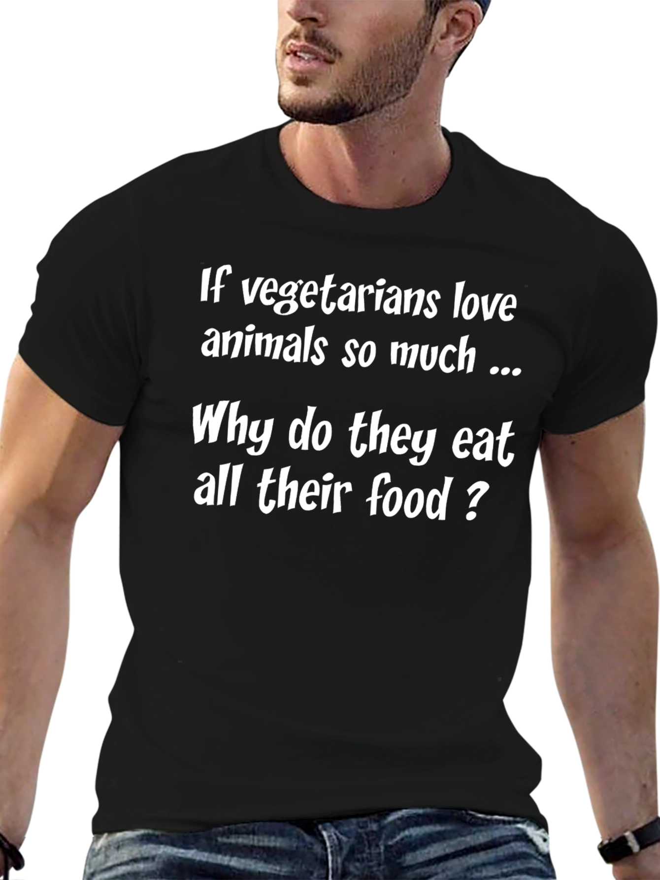 Vegetarian Humor Graphic T-Shirt
