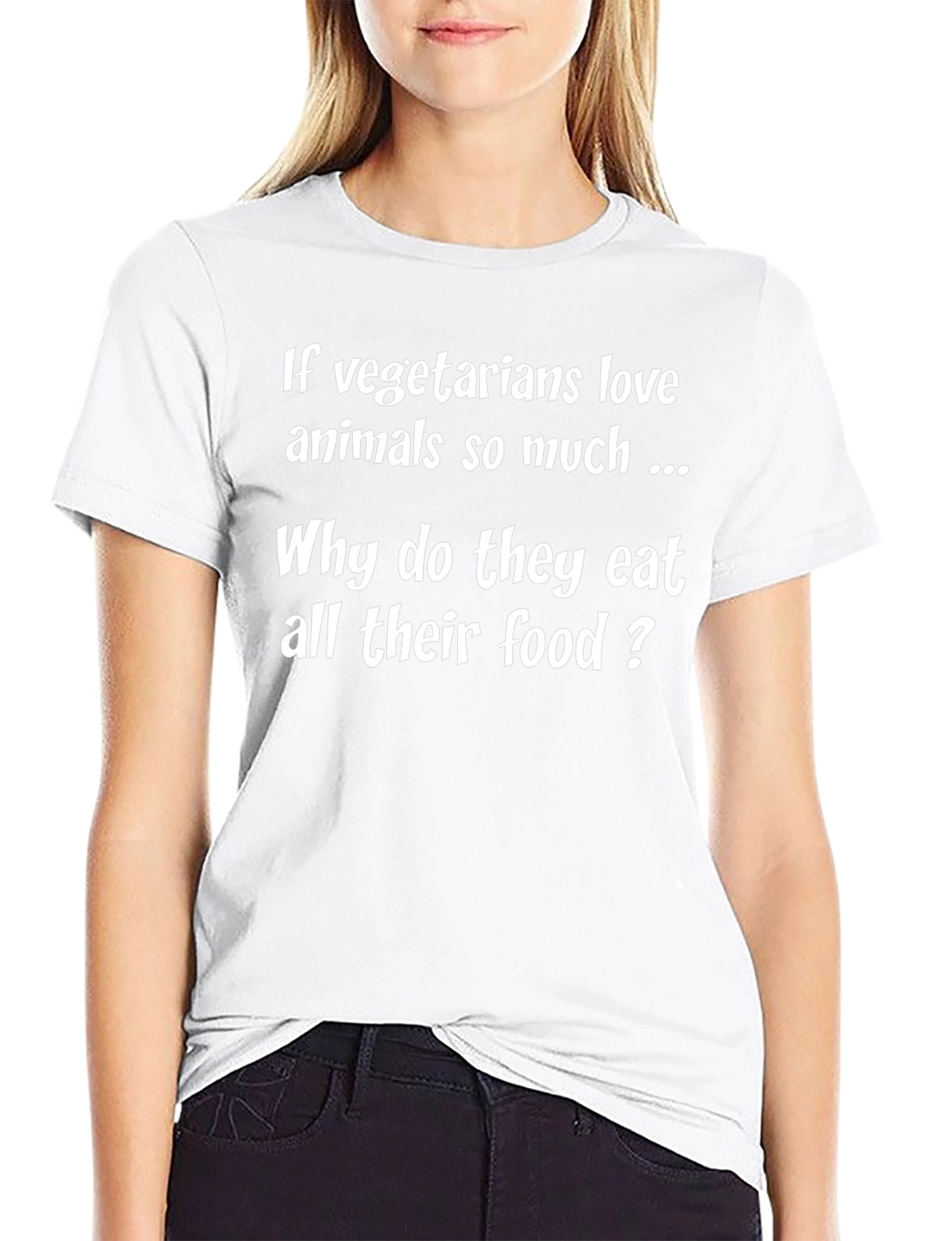Vegetarian Humor Graphic T-Shirt