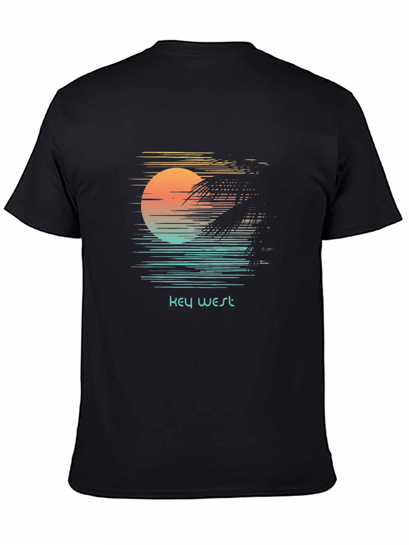Key West Sunset Graphic Tee - Black