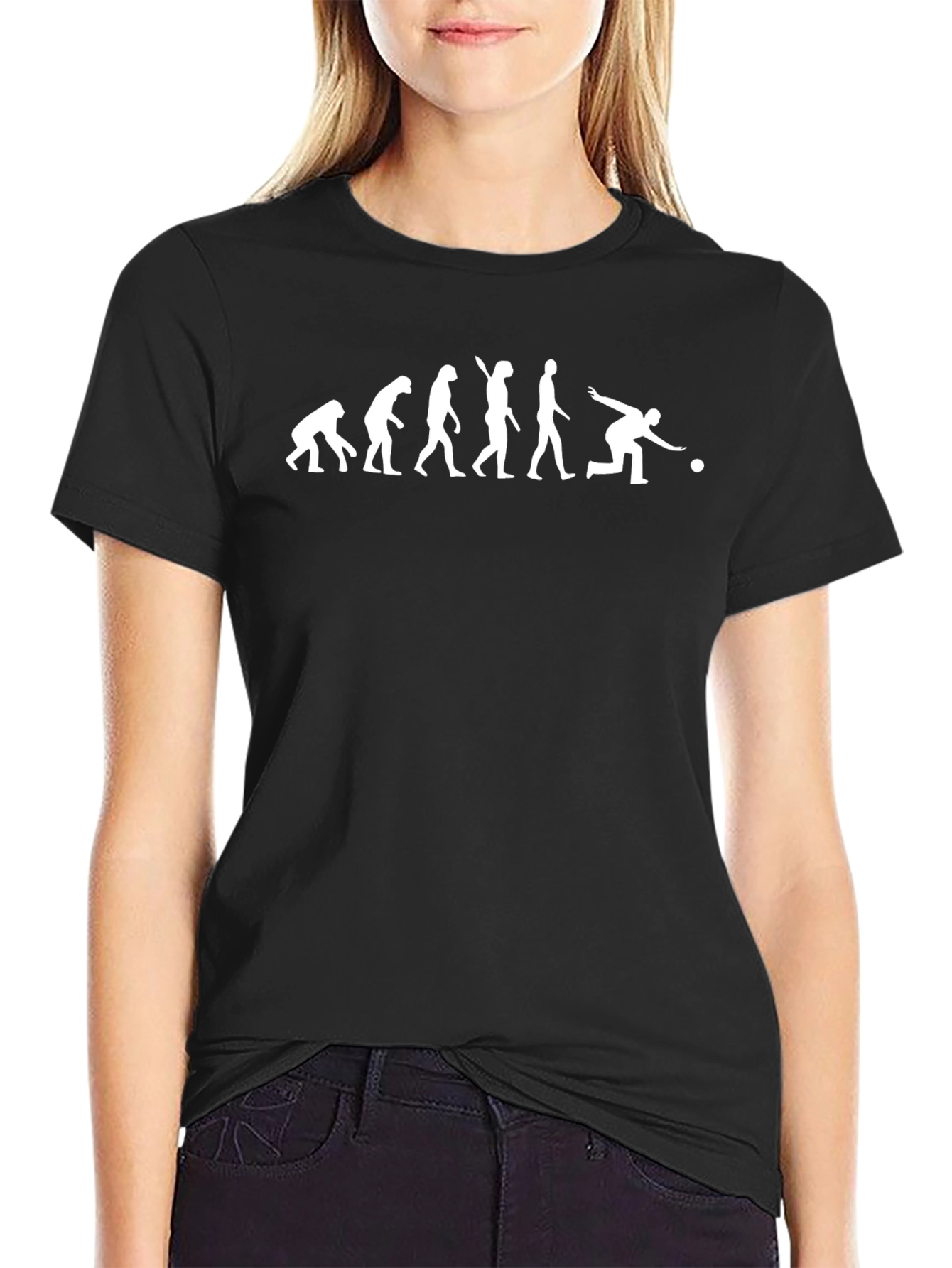 Evolution of Bowling Black T-Shirt