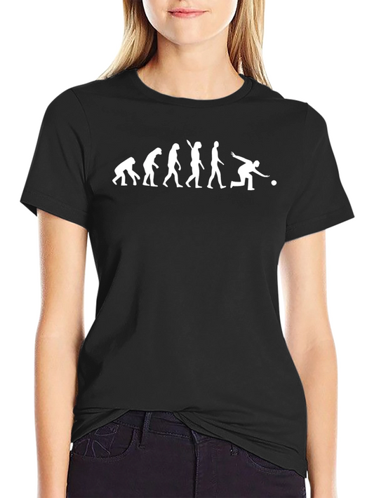 Evolution of Bowling Black T-Shirt