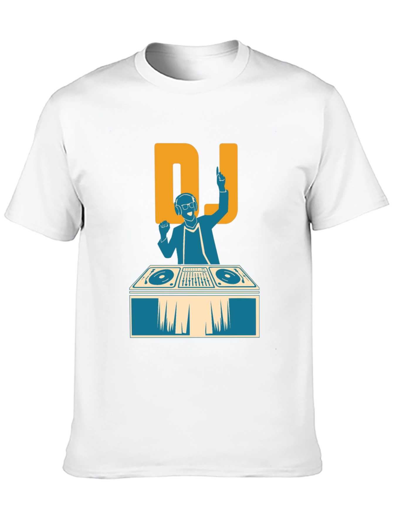 DJ Graphic Print T-Shirt - Black