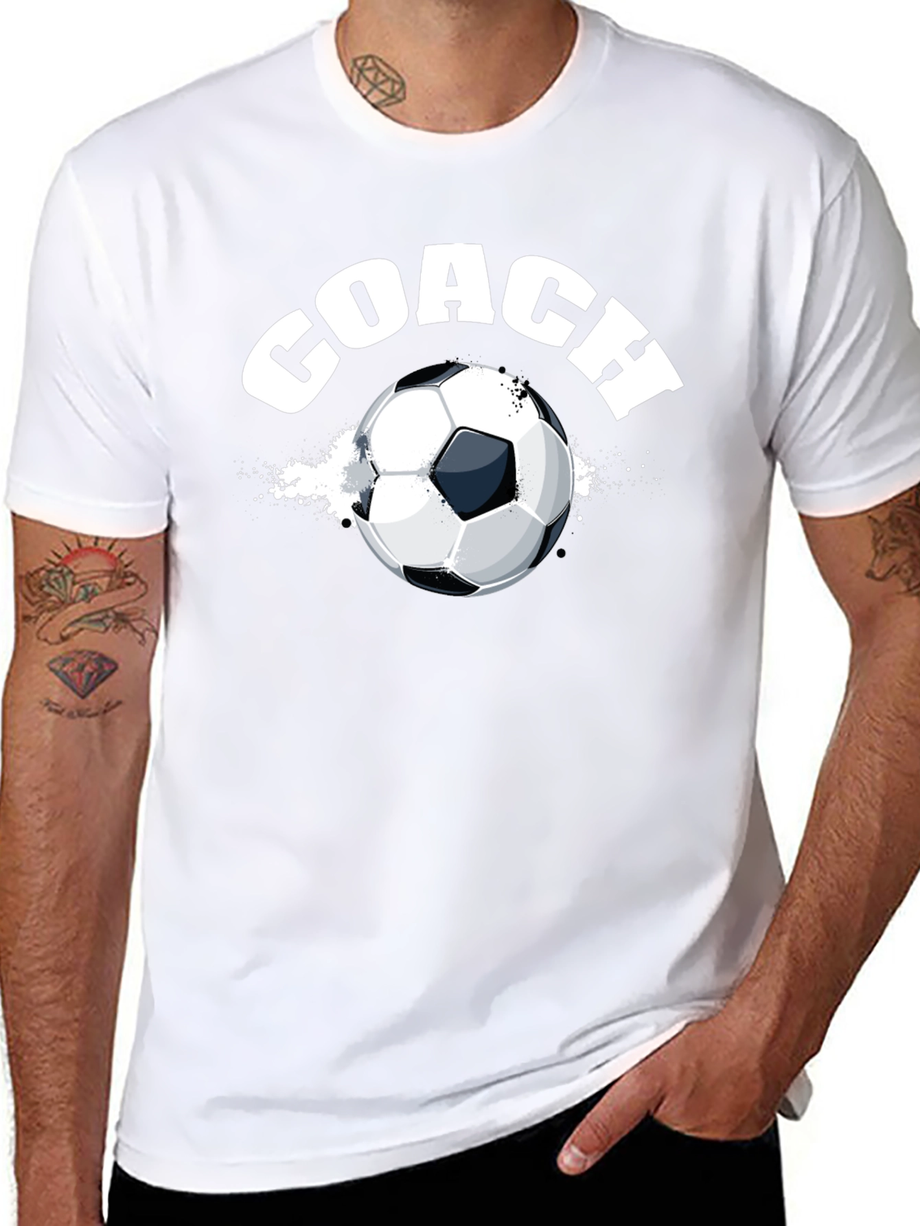 Coach Soccer Ball Graphic T-Shirt