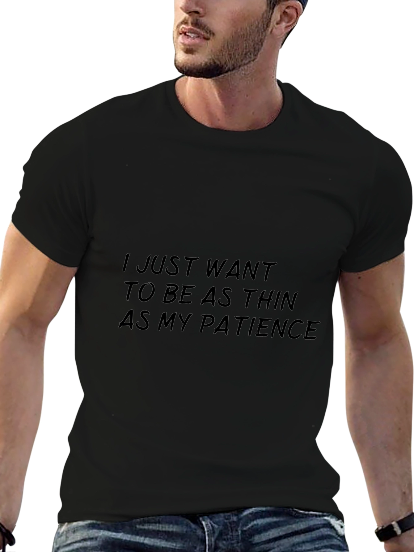 Thin as My Patience Black Graphic Tee