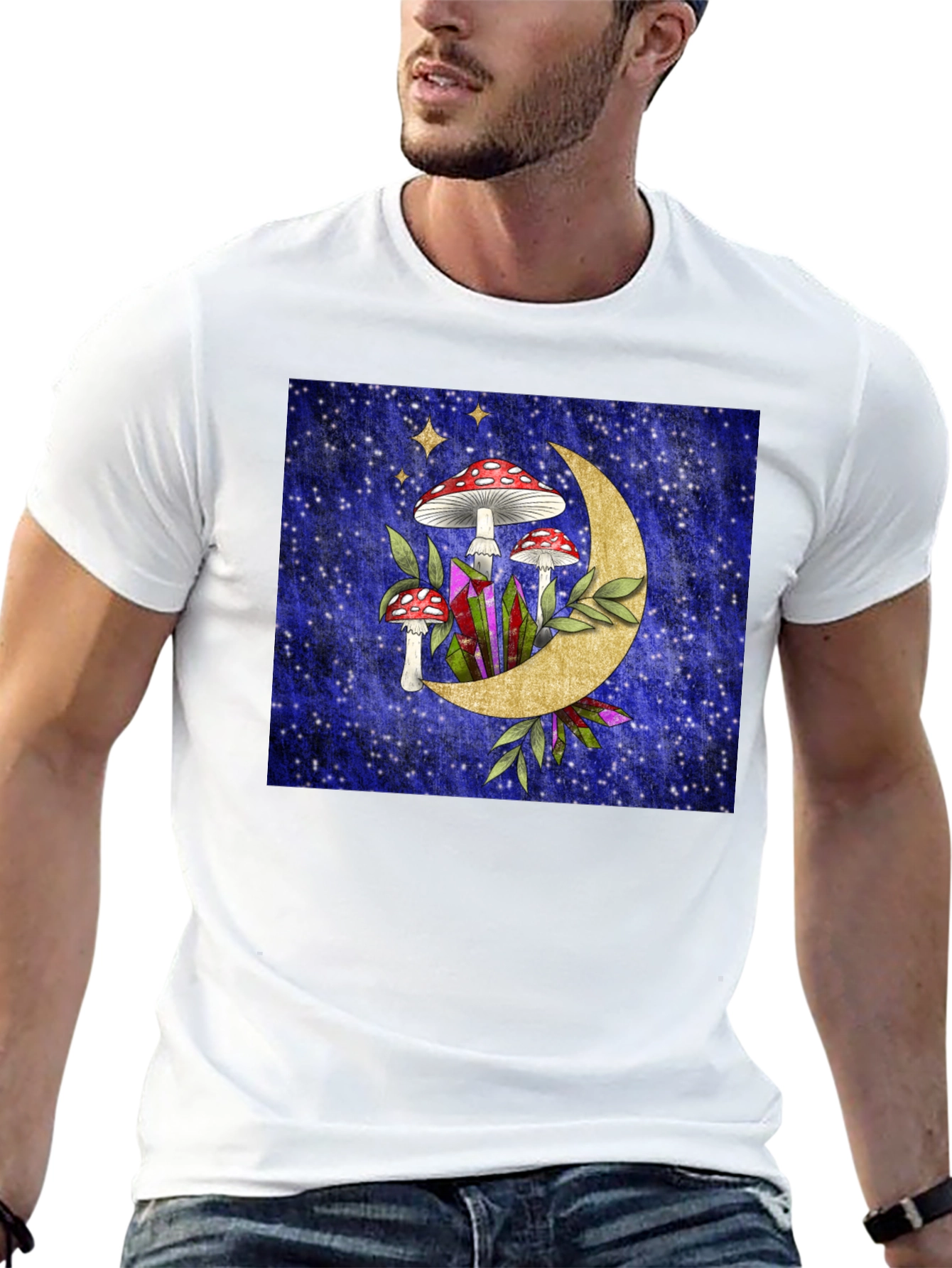Mystical Mushroom Moon T-Shirt