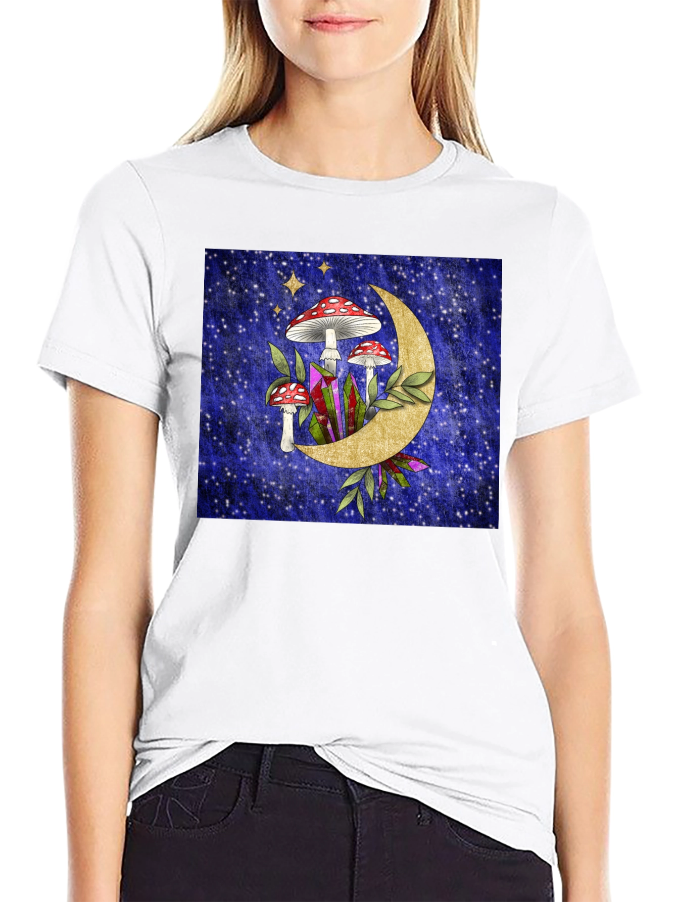Mystical Mushroom Moon T-Shirt