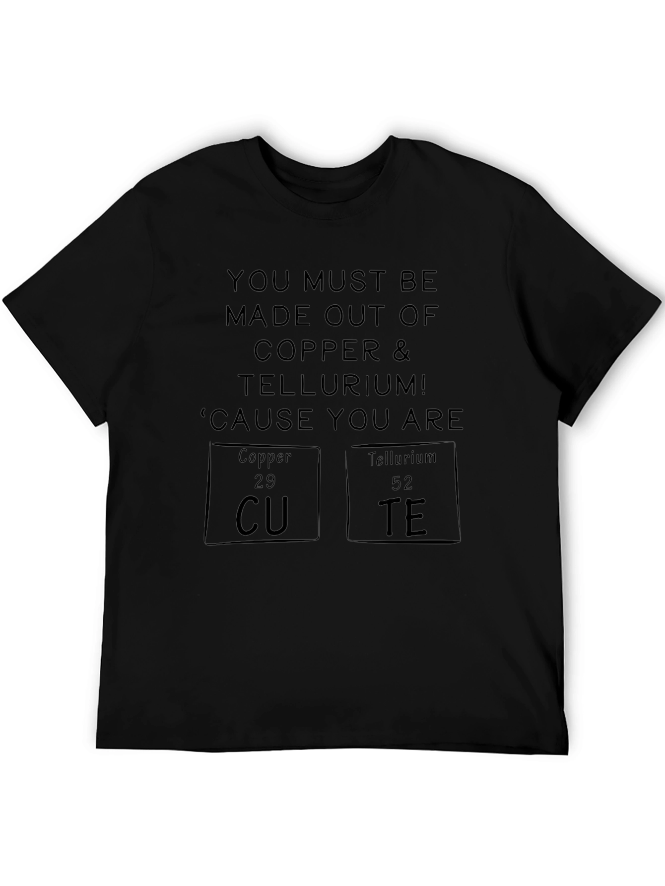 Cute Chemistry Pun T-Shirt - Copper & Tellurium Tee