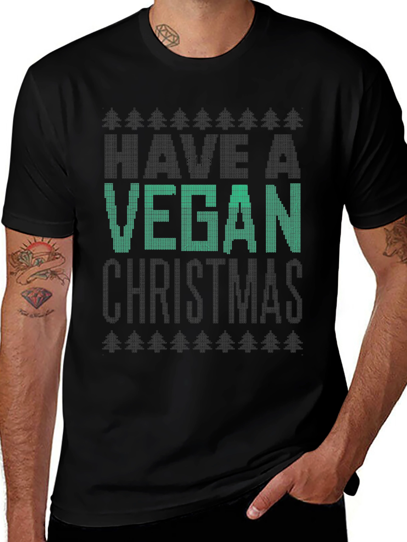Vegan Christmas T-Shirt - Holiday Apparel