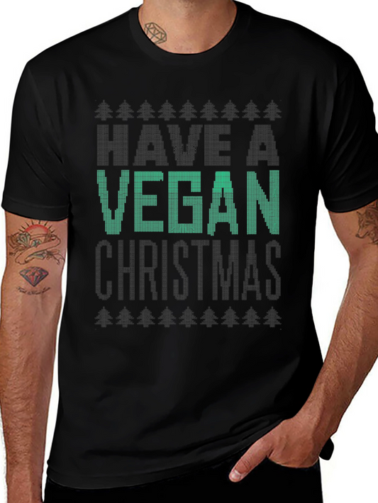 Vegan Christmas T-Shirt - Holiday Apparel