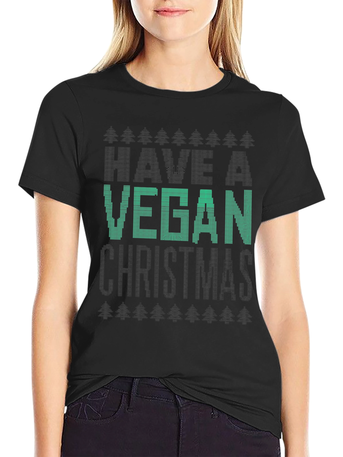 Vegan Christmas T-Shirt - Holiday Apparel
