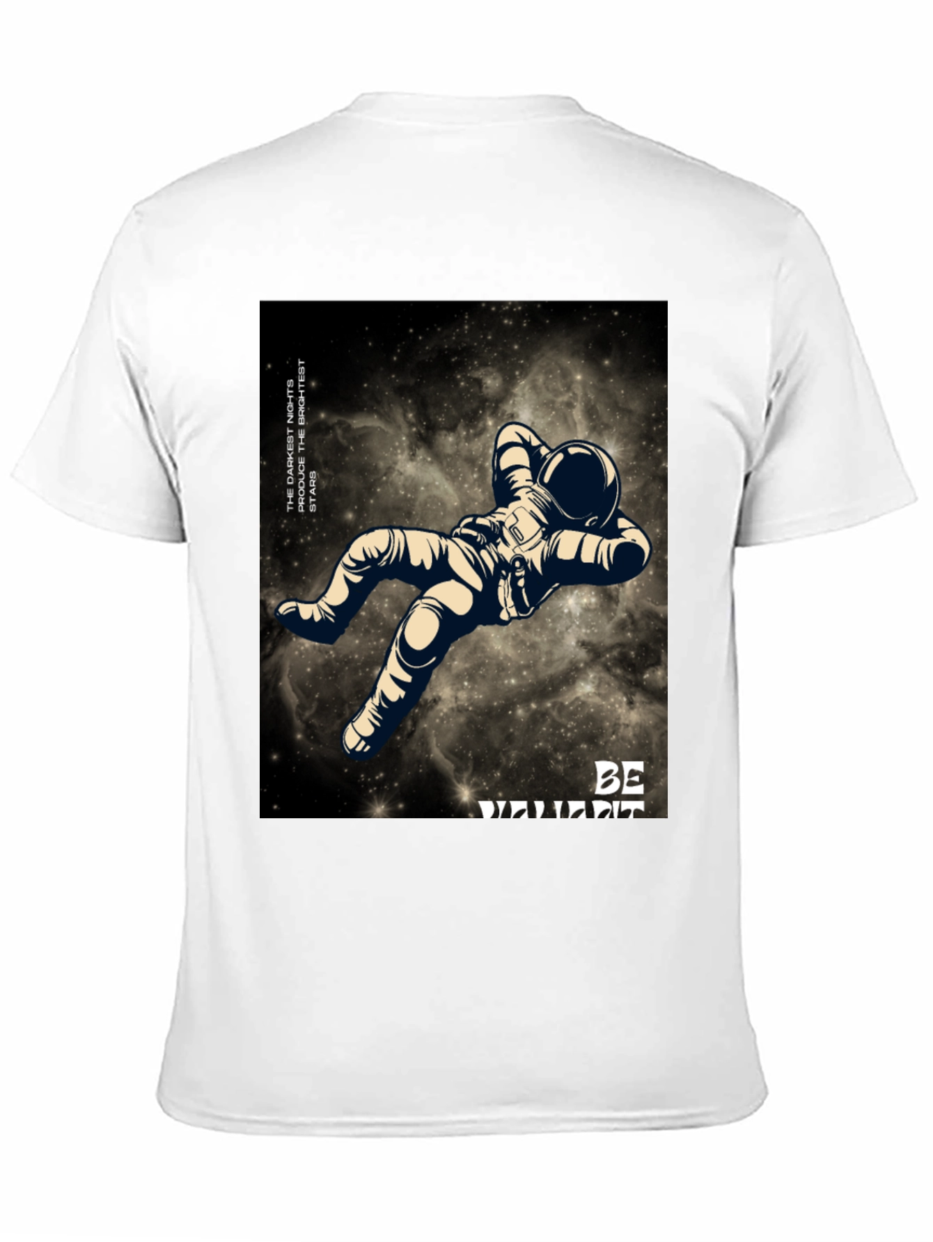 Astronaut Graphic Black T-Shirt - Be Different