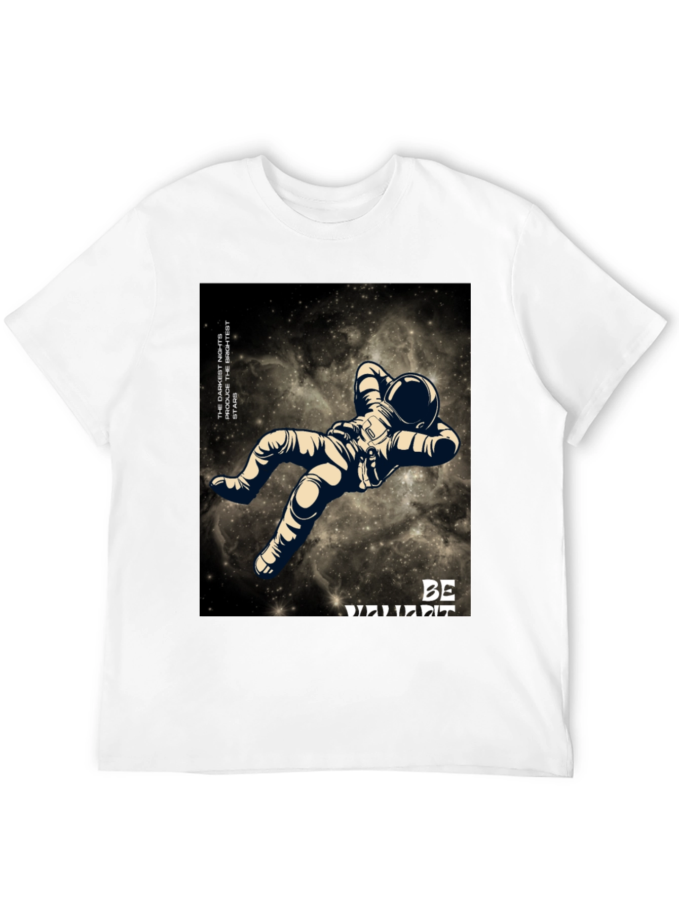 Astronaut Graphic Black T-Shirt - Be Different