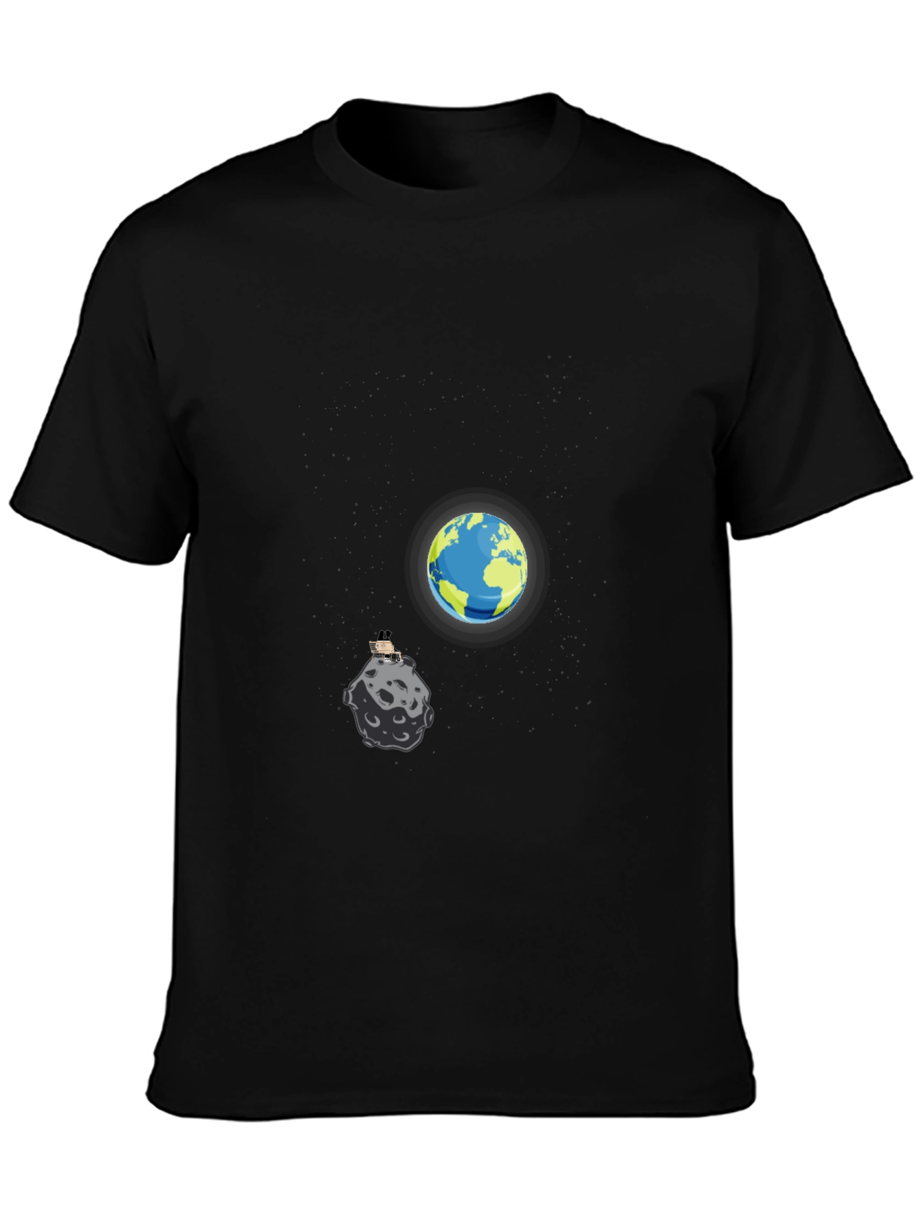 Earth vs. Asteroid Graphic T-Shirt