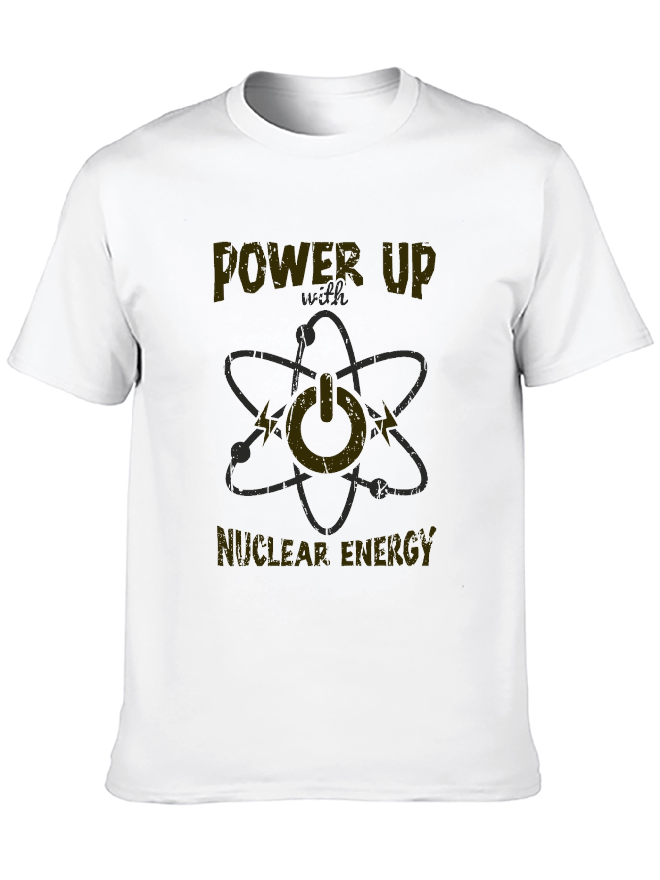 Power Up with Nuclear Energy Graphic T-Shirt