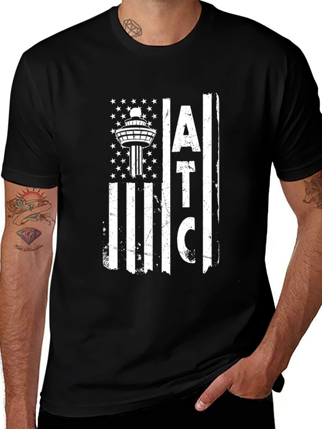 ATC Flag Graphic Tee - Air Traffic Controller T-Shirt
