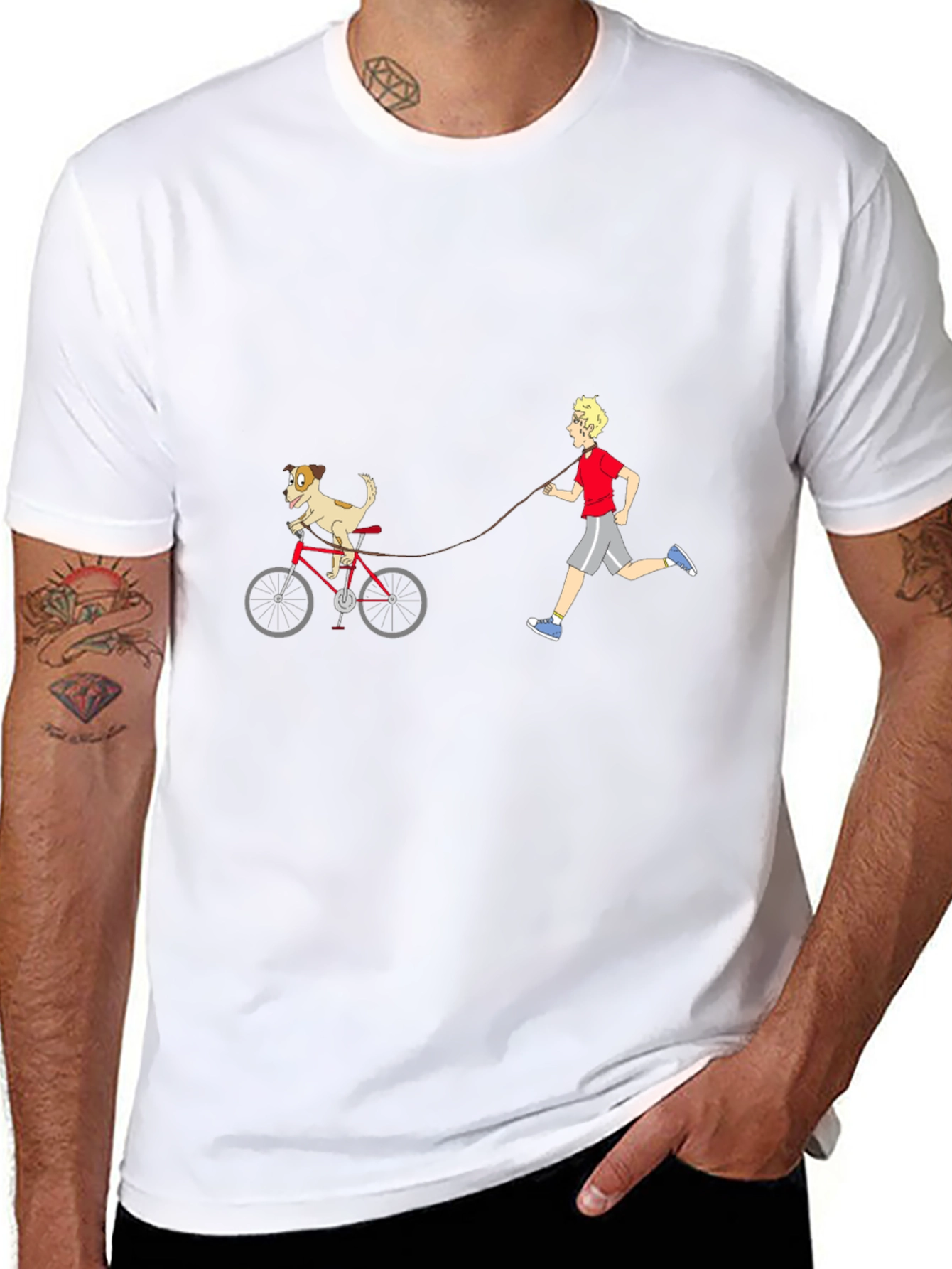 Dog on Bike Graphic Tee