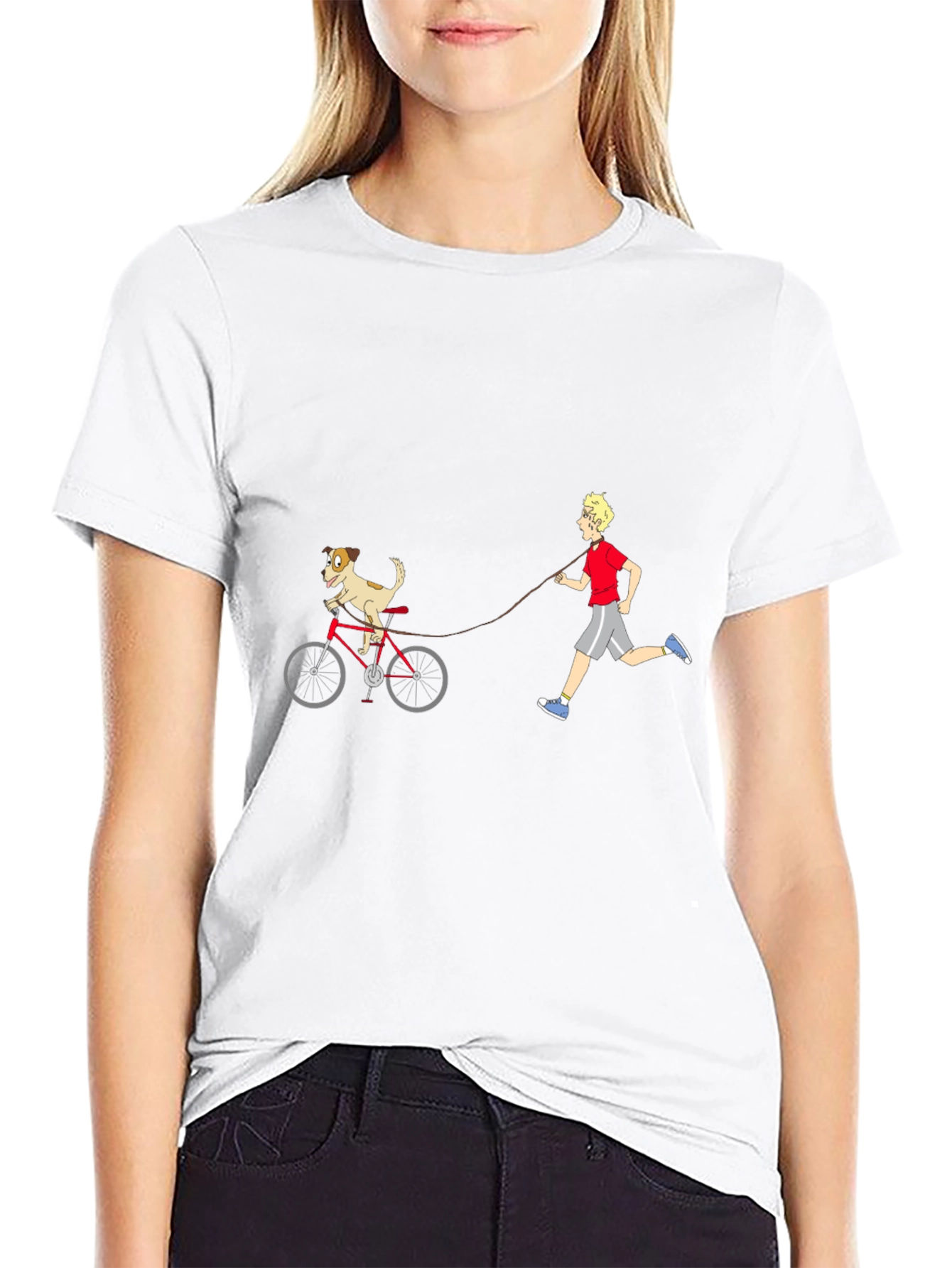 Dog on Bike Graphic Tee