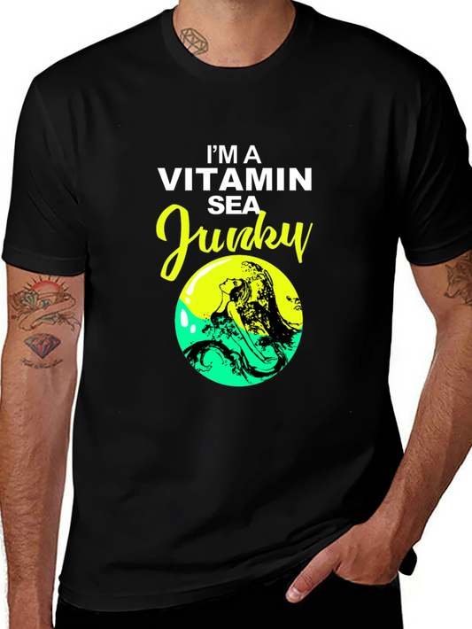 Vitamin Sea Junky Black T-Shirt