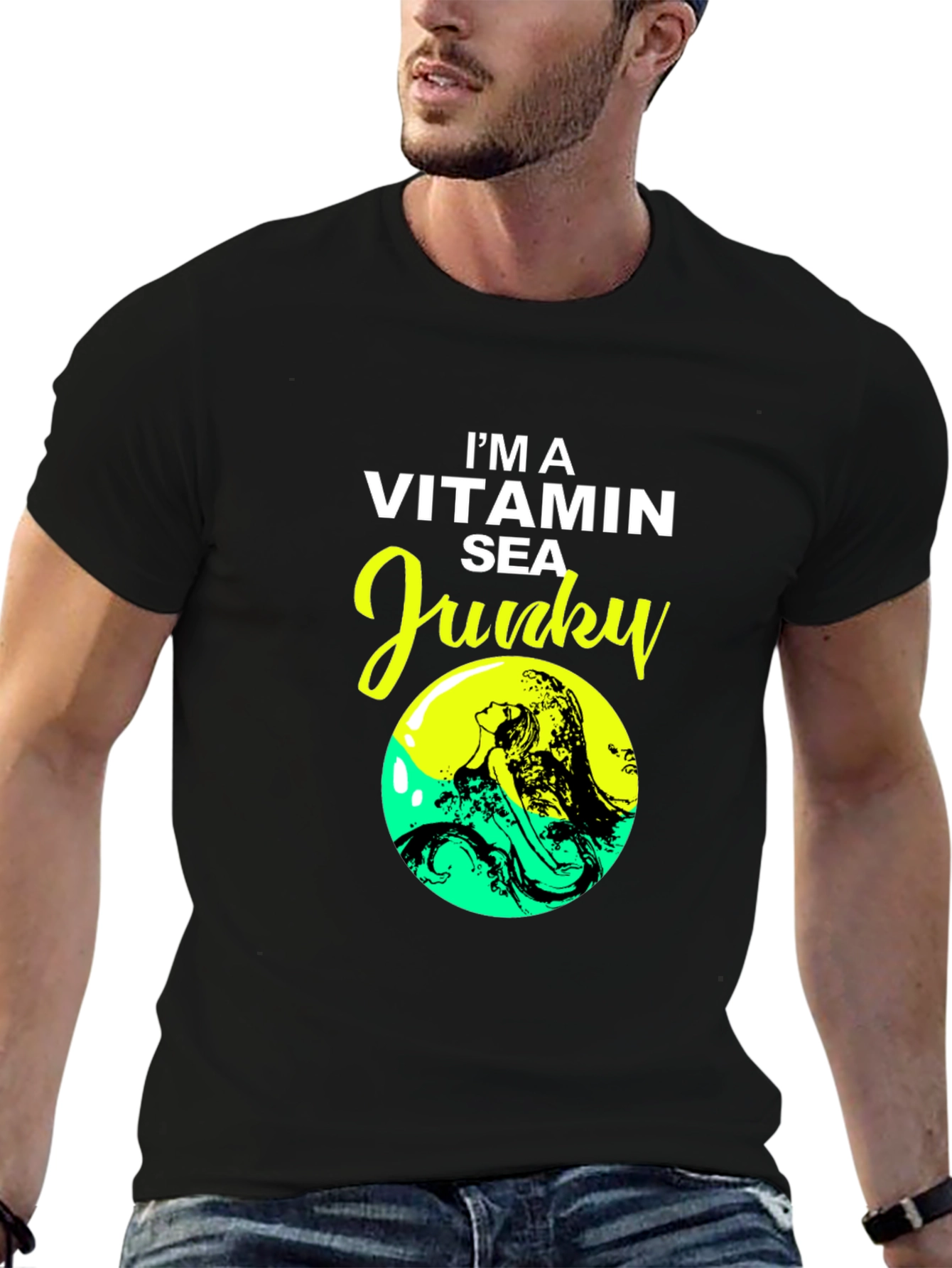 Vitamin Sea Junky Black T-Shirt