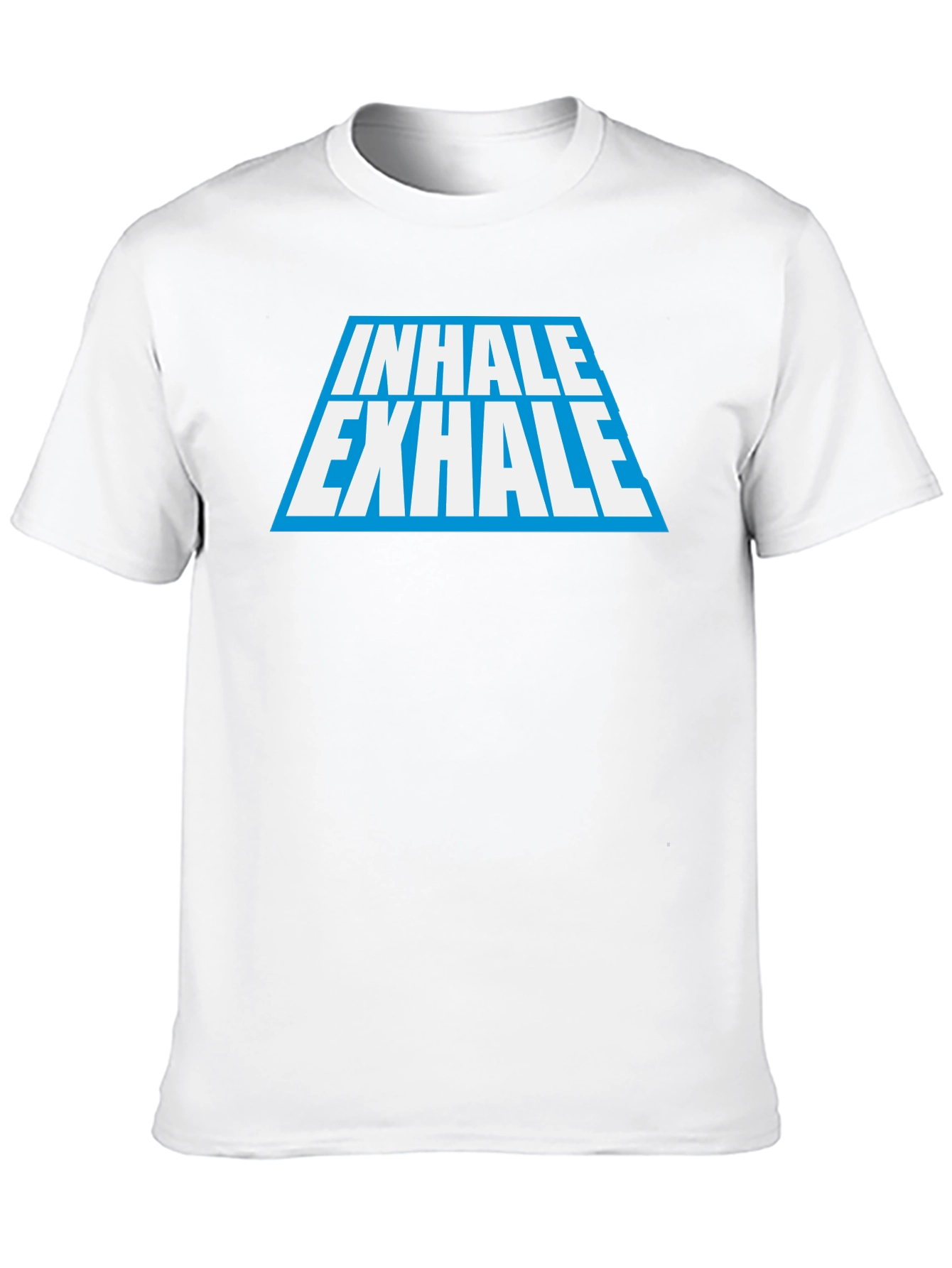Inhale Exhale Graphic Tee - Black Cotton Blend