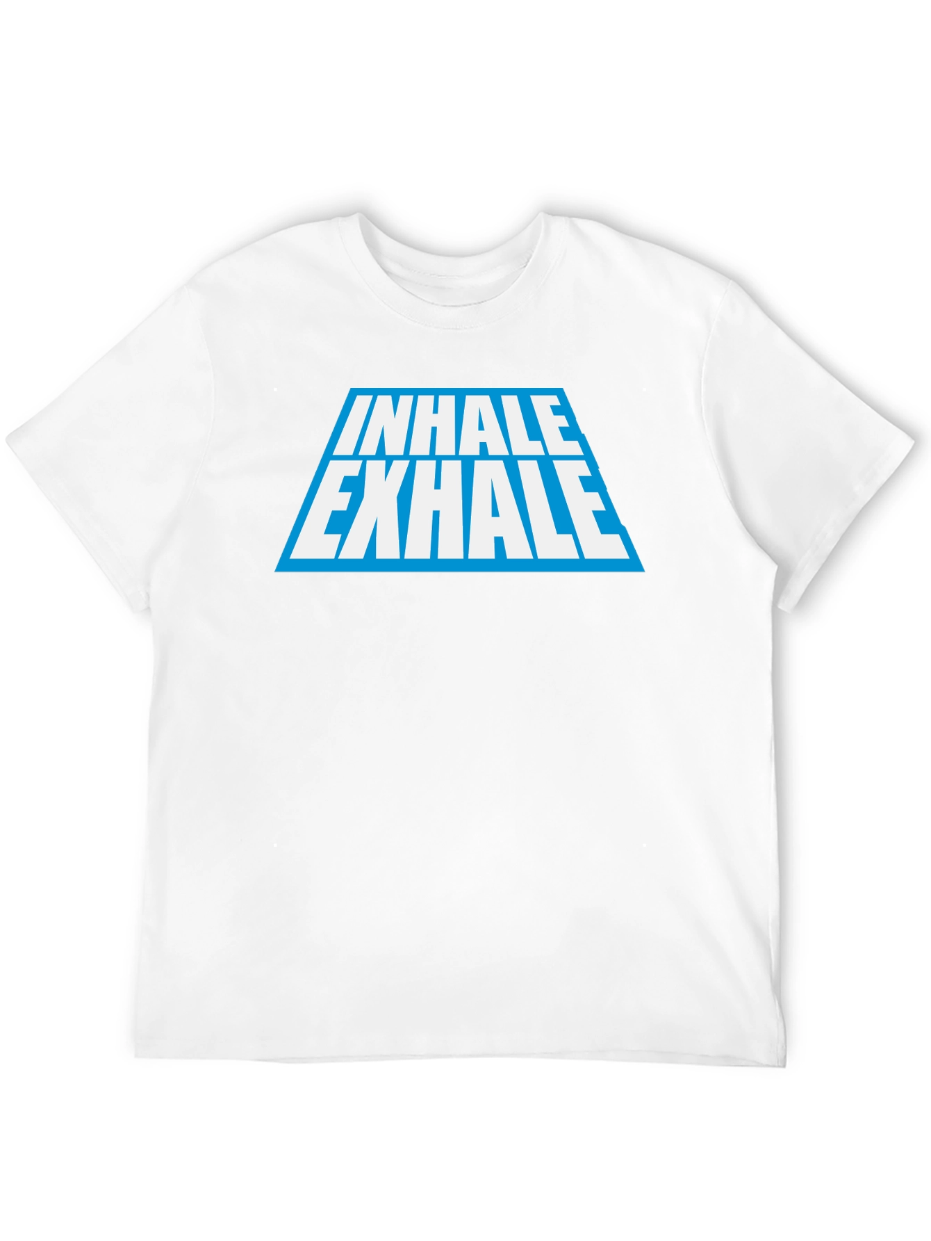 Inhale Exhale Graphic Tee - Black Cotton Blend