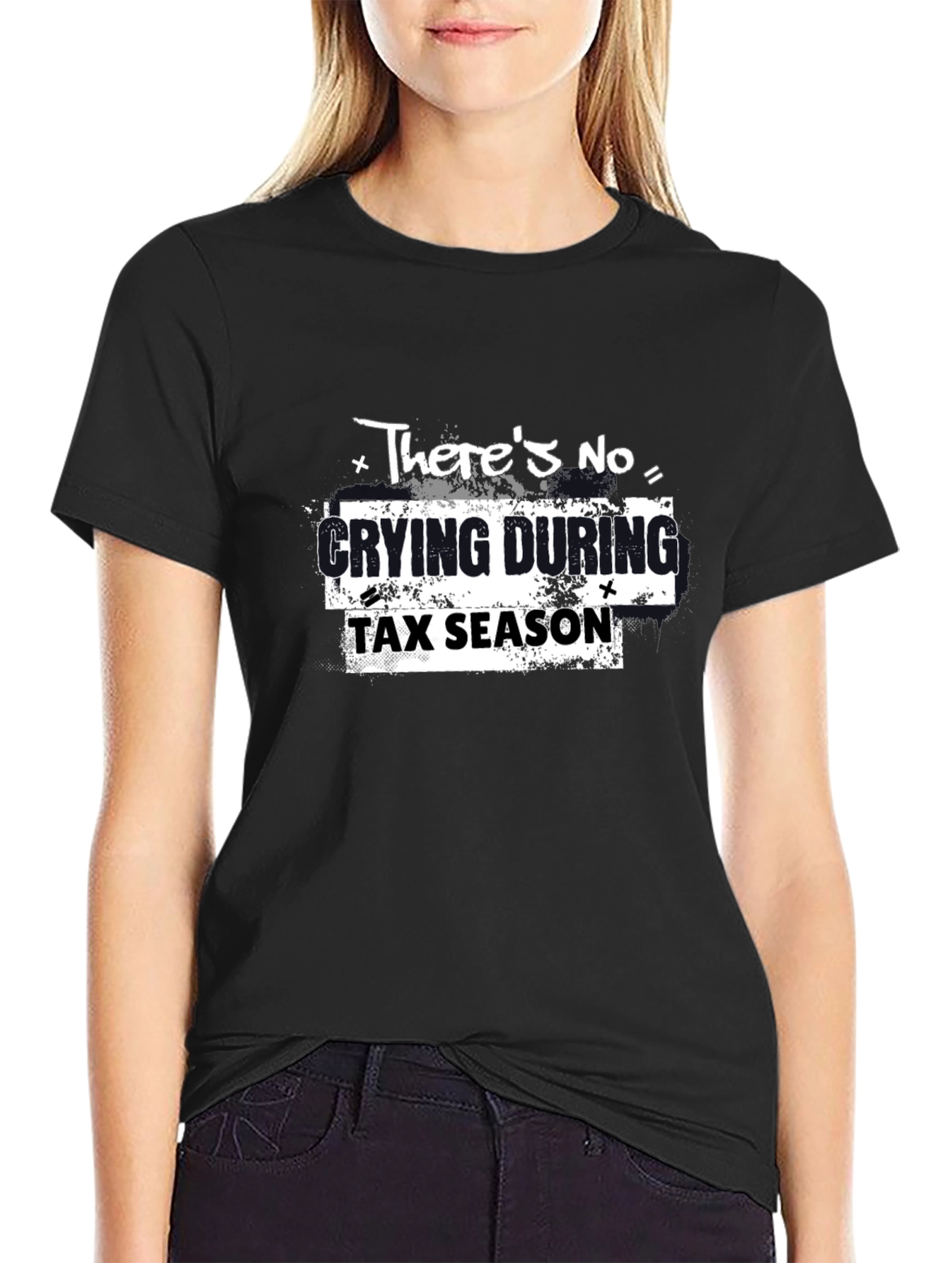 Funny Tax Season T-Shirt - No Crying Graphic Tee