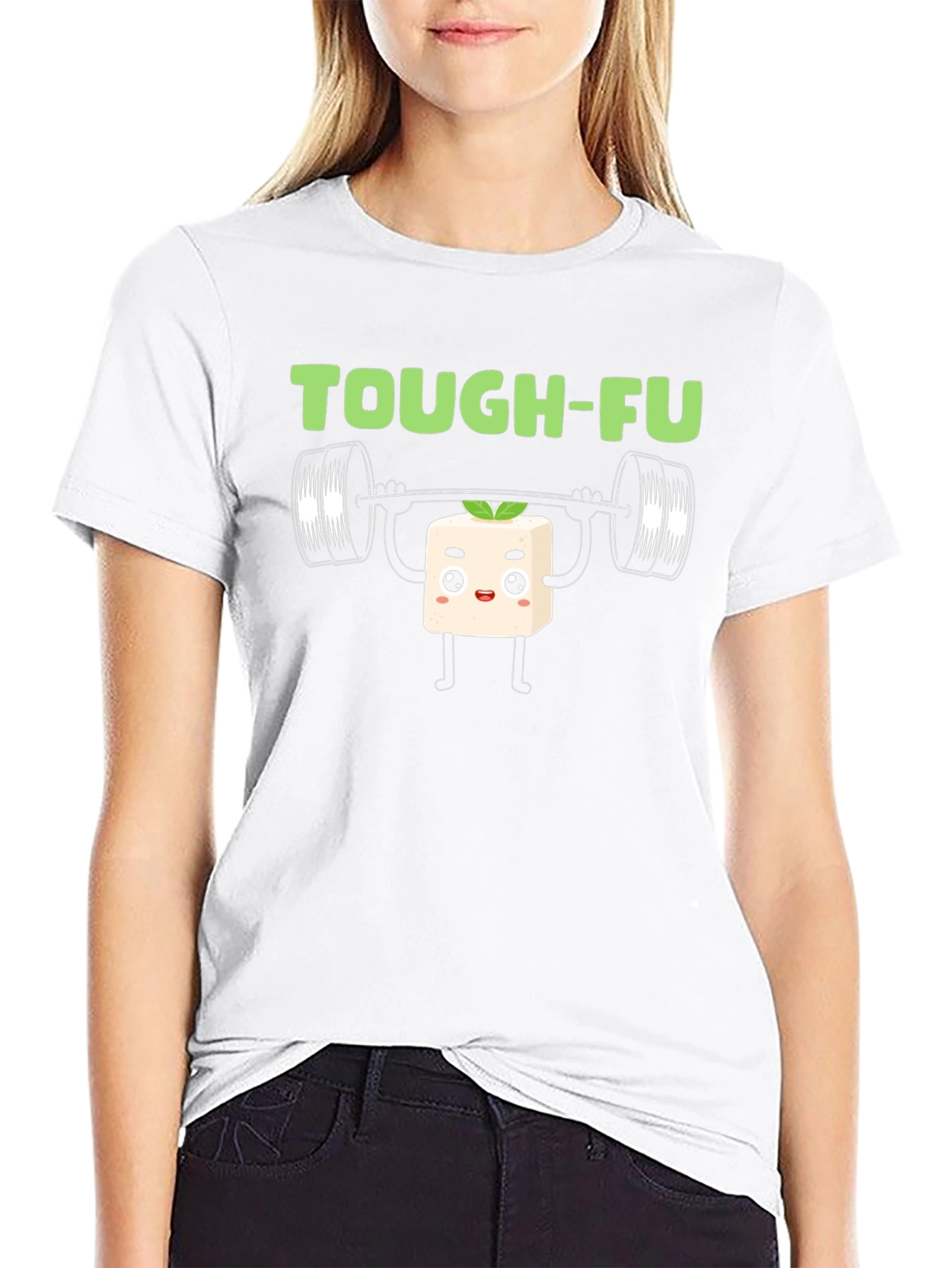 Tough-Fu Tofu Gym Workout Graphic Tee