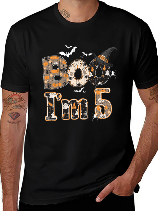 Halloween 5th Birthday Shirt - Boo Im 5