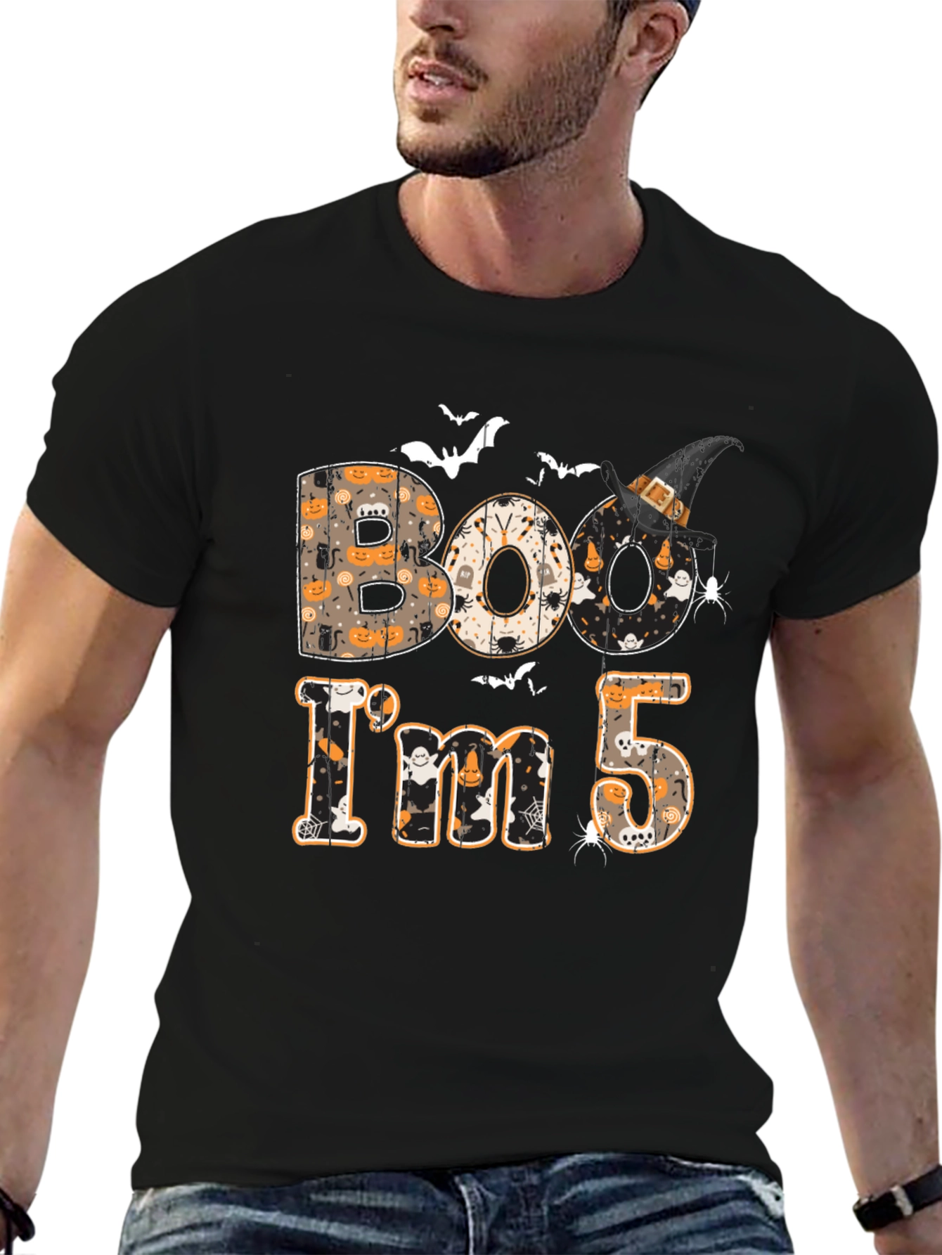 Halloween 5th Birthday Shirt - Boo Im 5