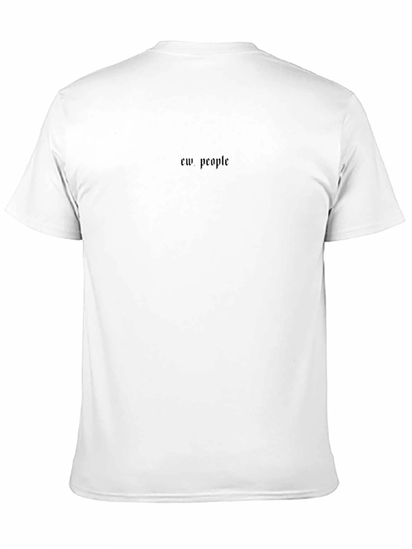 Ew People Graphic T-Shirt - Black Crew Neck Tee