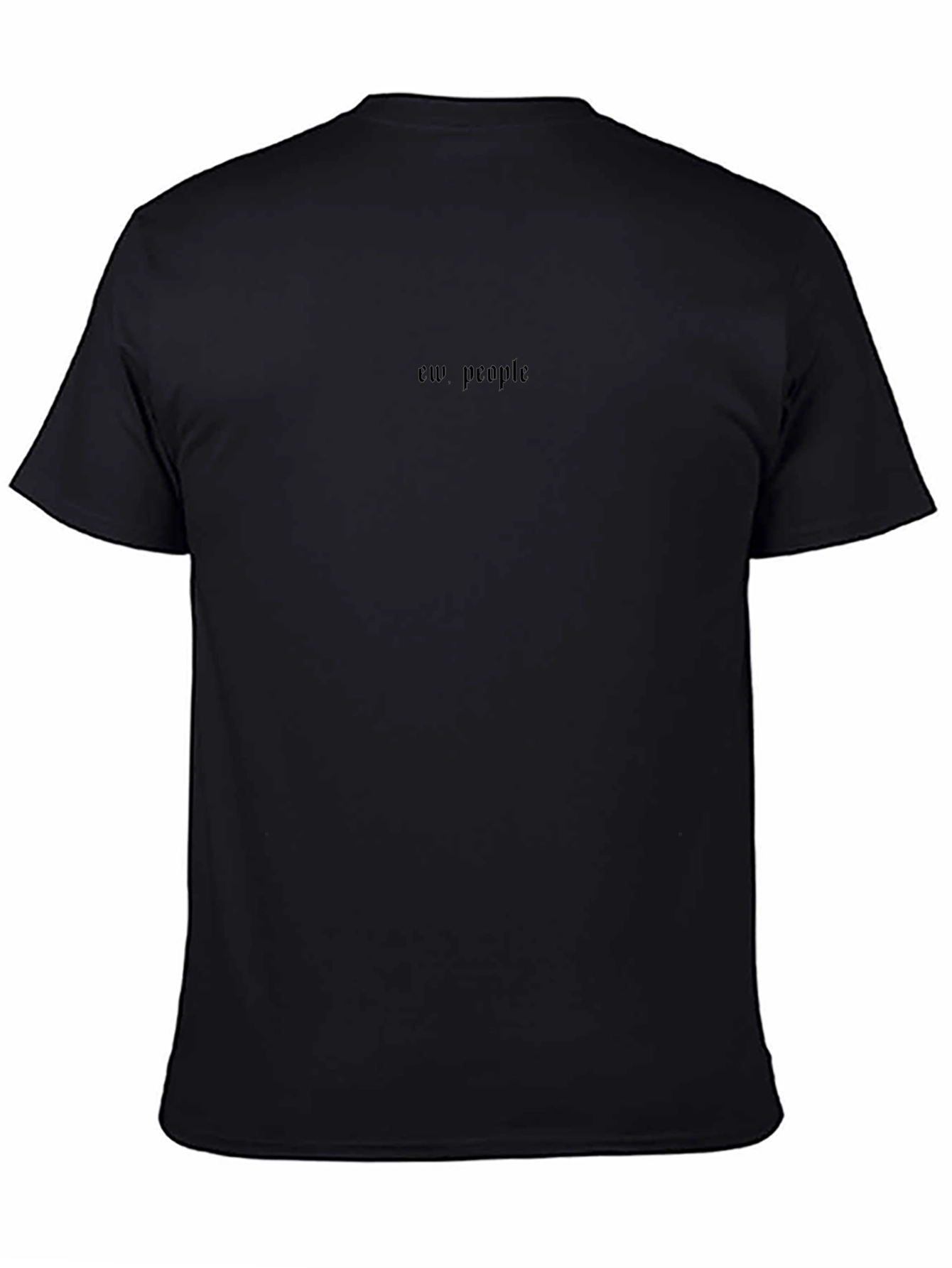 Ew People Graphic T-Shirt - Black Crew Neck Tee