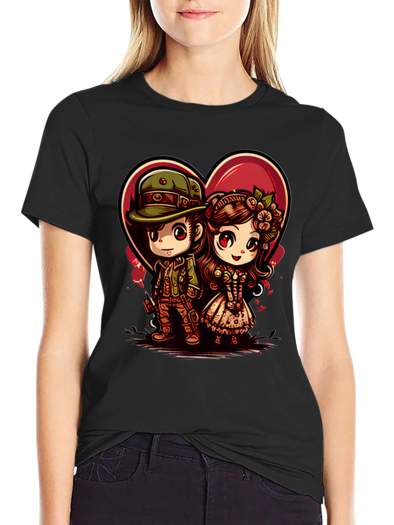 Cute Anime Couple T-Shirt
