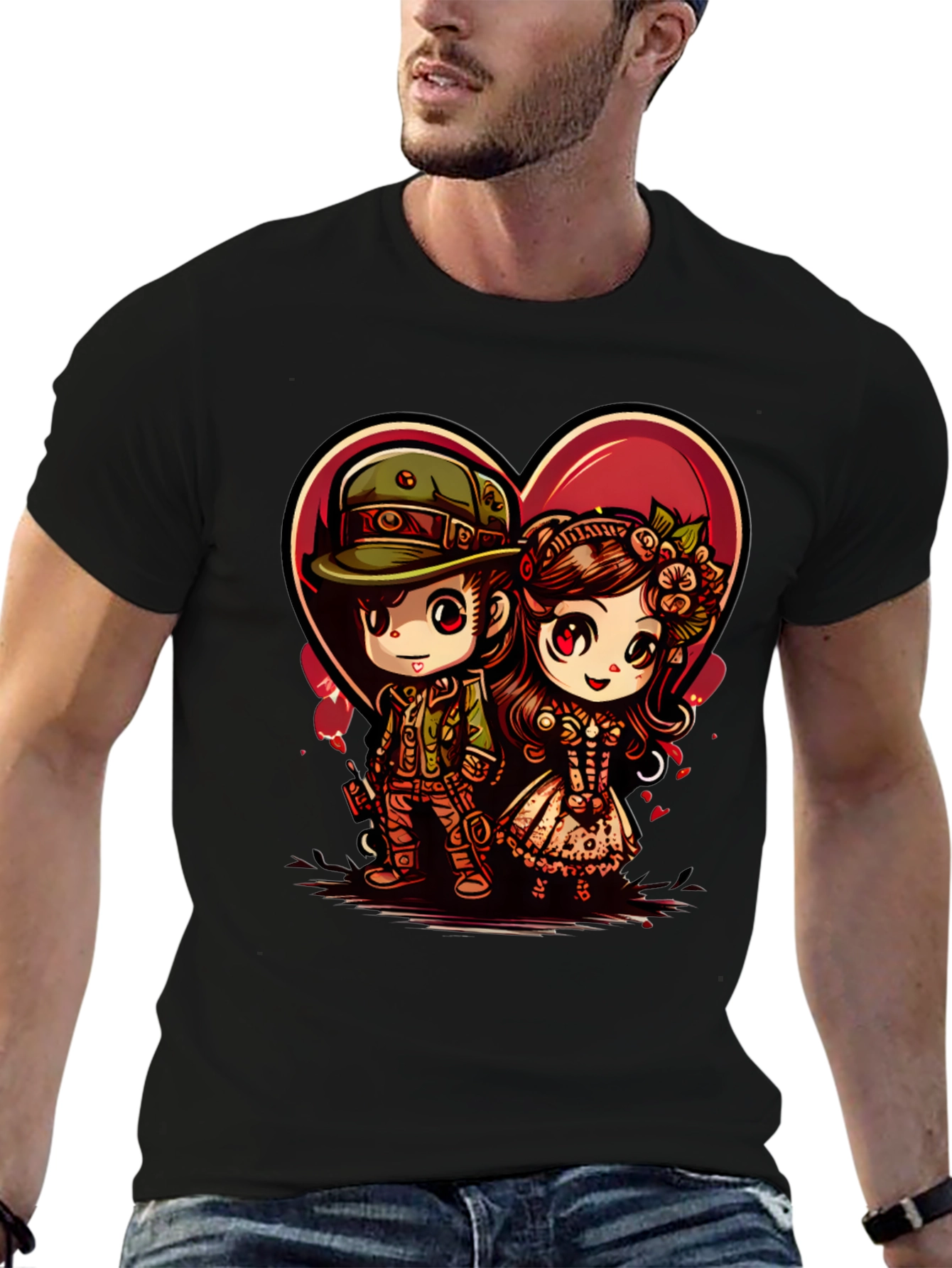 Cute Anime Couple T-Shirt